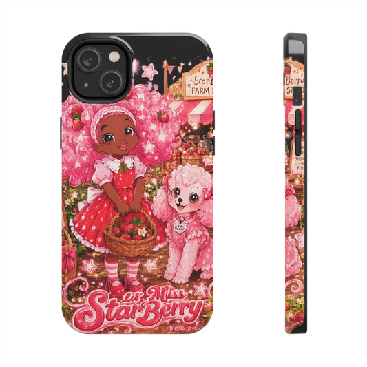 Tough Phone Case — Lil'Miss StarBerry & Maltipoo MooMoo Strawberry Farm Sleepy Night