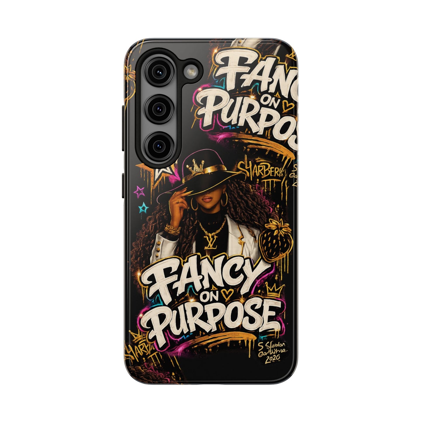 Fancy On Purpose Phone Case – Bold Black Woman Street Art Design