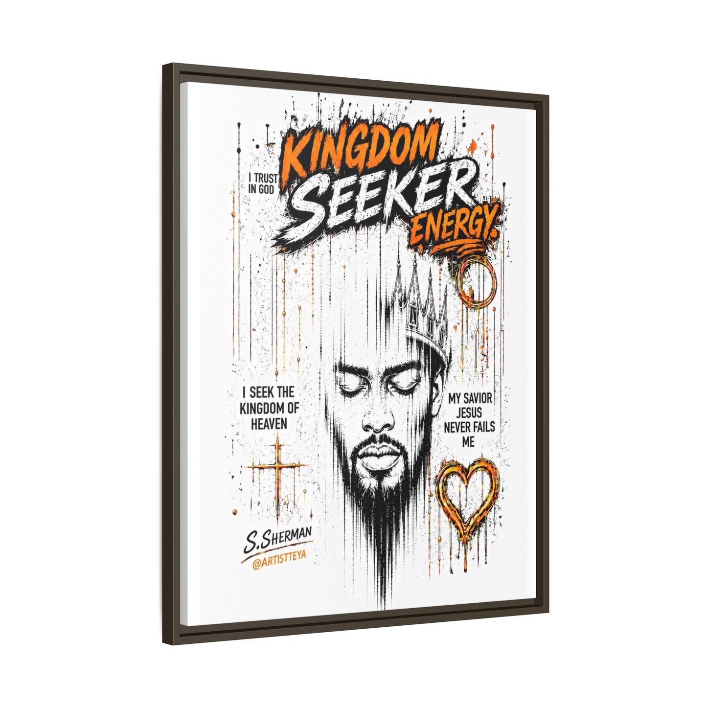 Kingdom Seeker Energy™

Faith-Inspired Contemporary Art  Canvas Print Matte Canvas, Framed (Multi-color)
