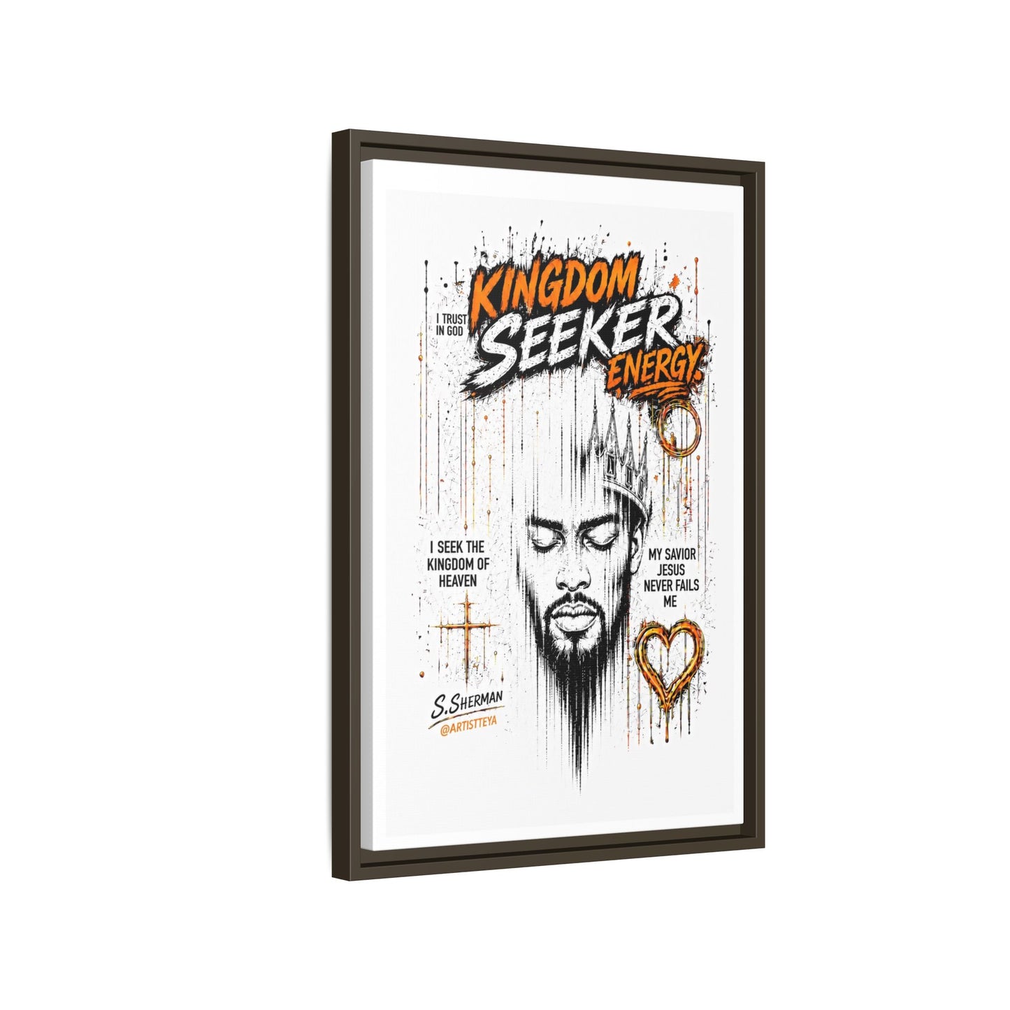 Kingdom Seeker Energy™

Faith-Inspired Contemporary Art  Canvas Print Matte Canvas, Framed (Multi-color)