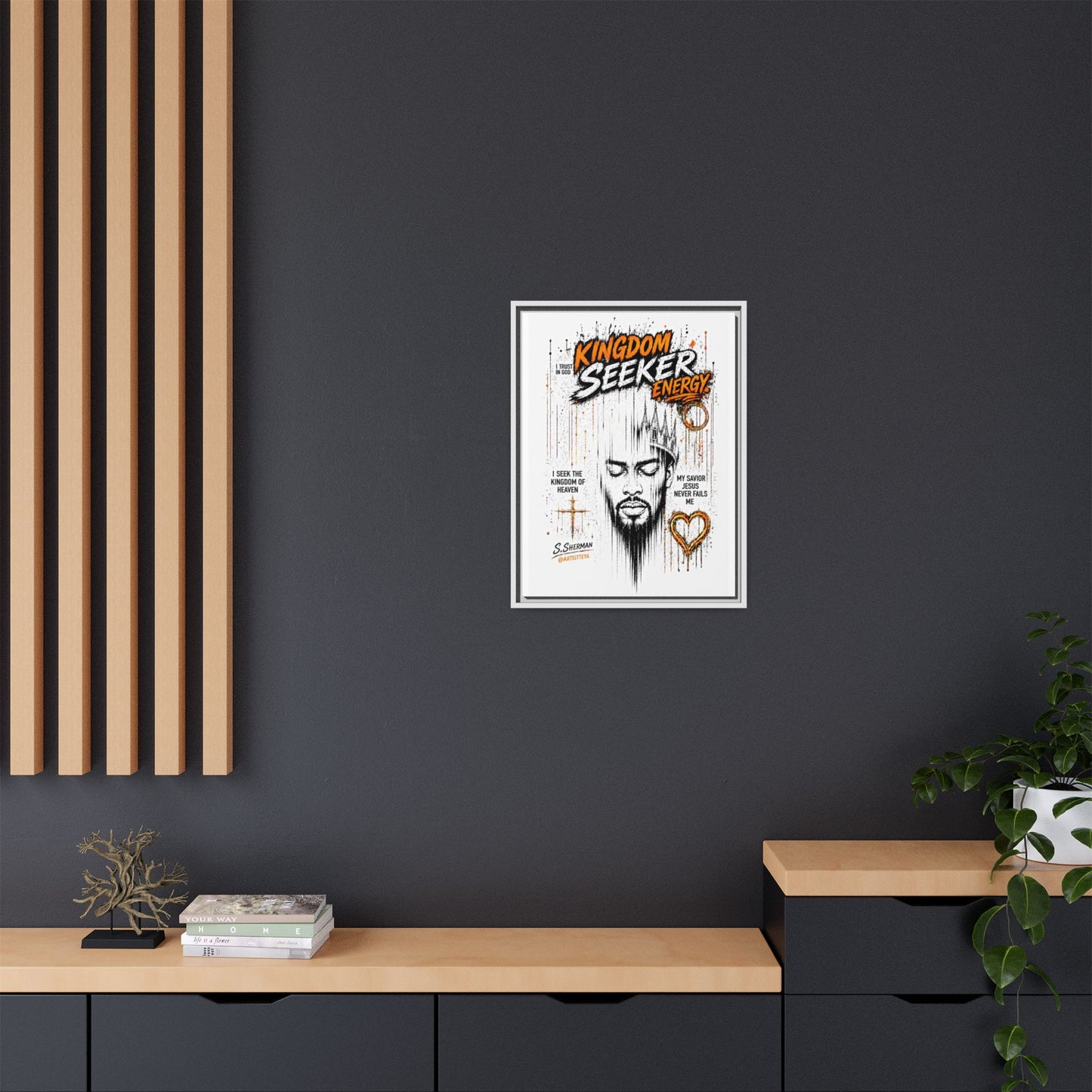 Kingdom Seeker Energy™

Faith-Inspired Contemporary Art  Canvas Print Matte Canvas, Framed (Multi-color)