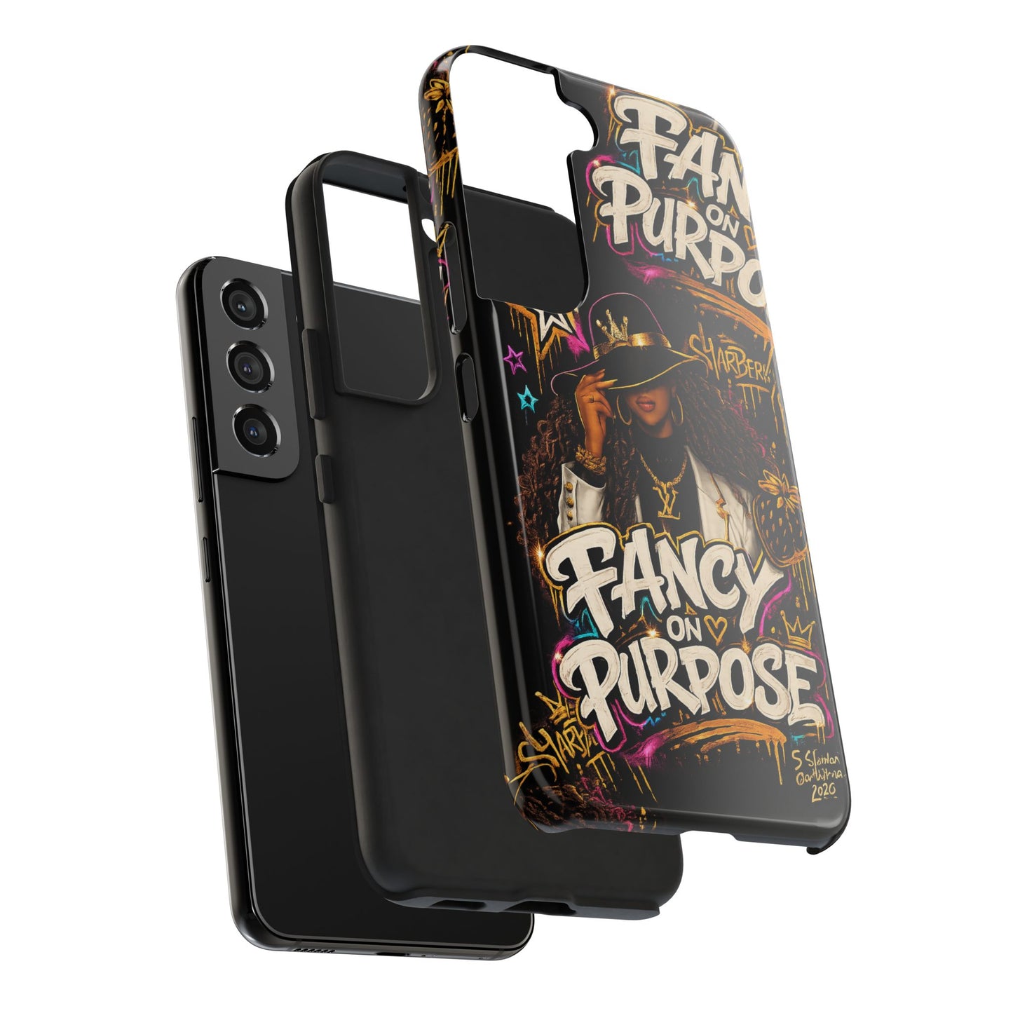 Fancy On Purpose Phone Case – Bold Black Woman Street Art Design