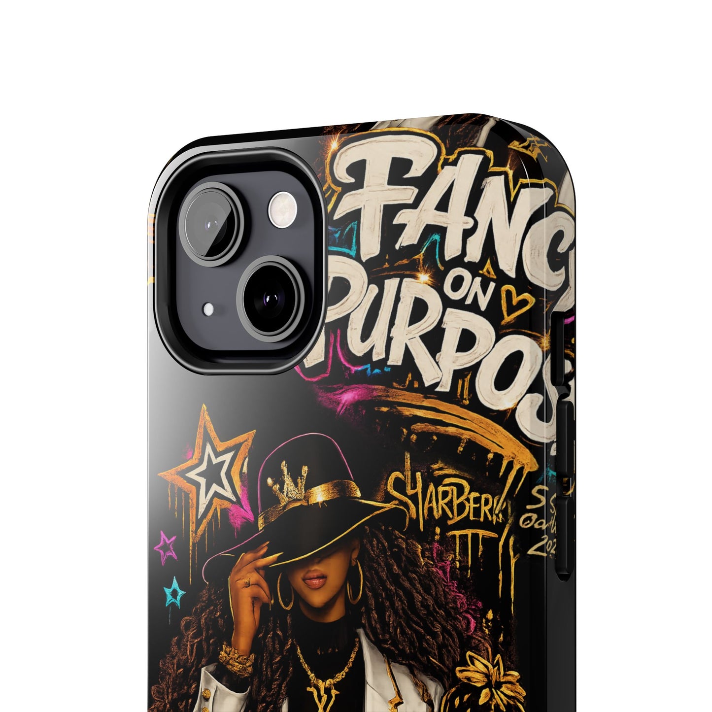 Fancy On Purpose Phone Case – Bold Black Woman Street Art Design