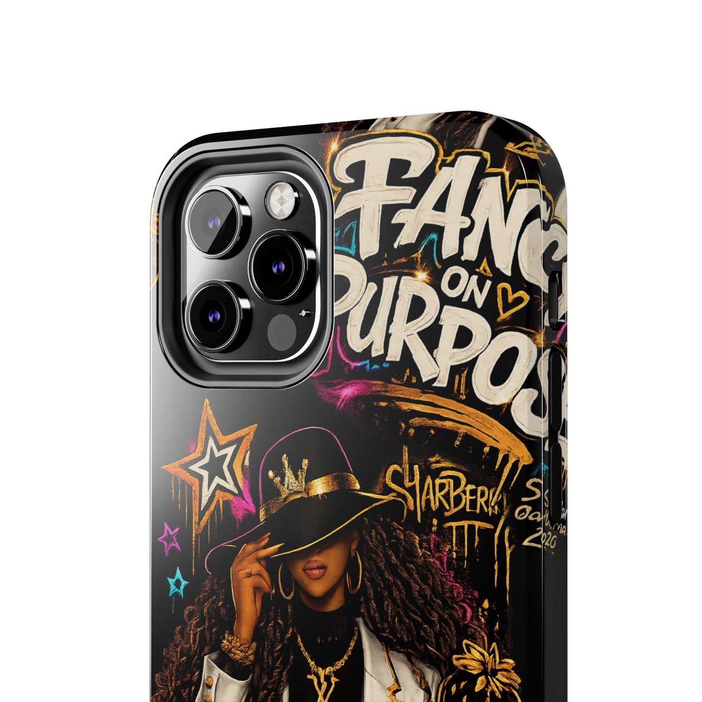 Fancy On Purpose Phone Case – Bold Black Woman Street Art Design