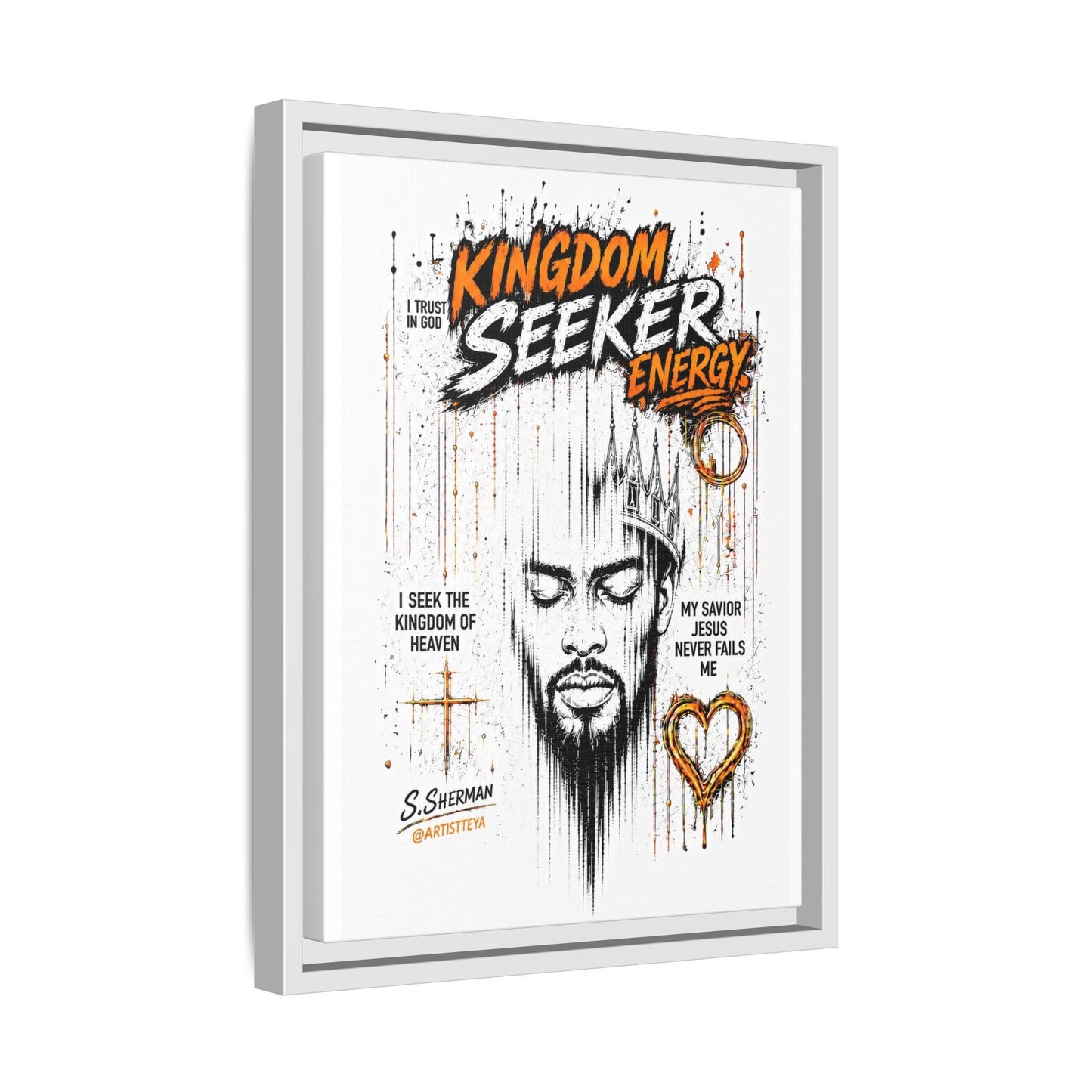 Kingdom Seeker Energy™

Faith-Inspired Contemporary Art  Canvas Print Matte Canvas, Framed (Multi-color)