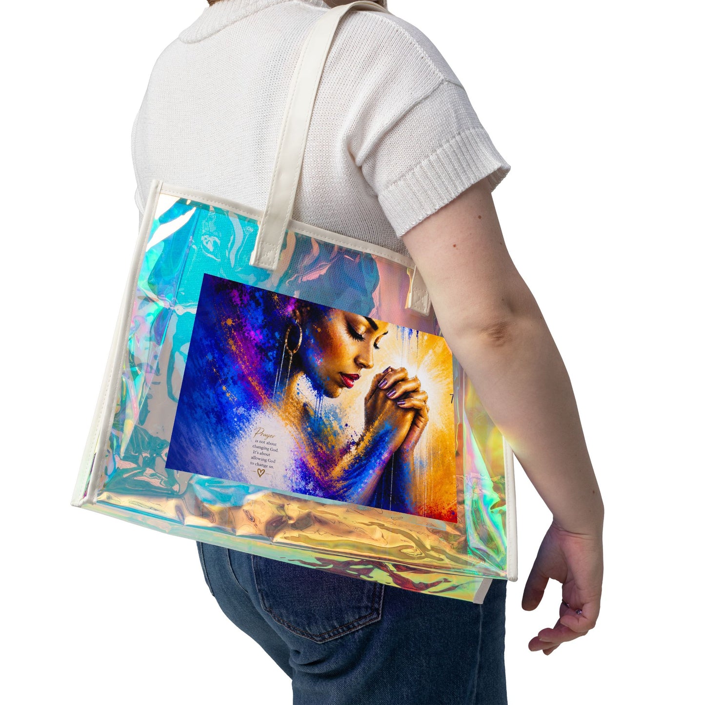 Holographic ‘Power of Prayer ‘ Tote Bag