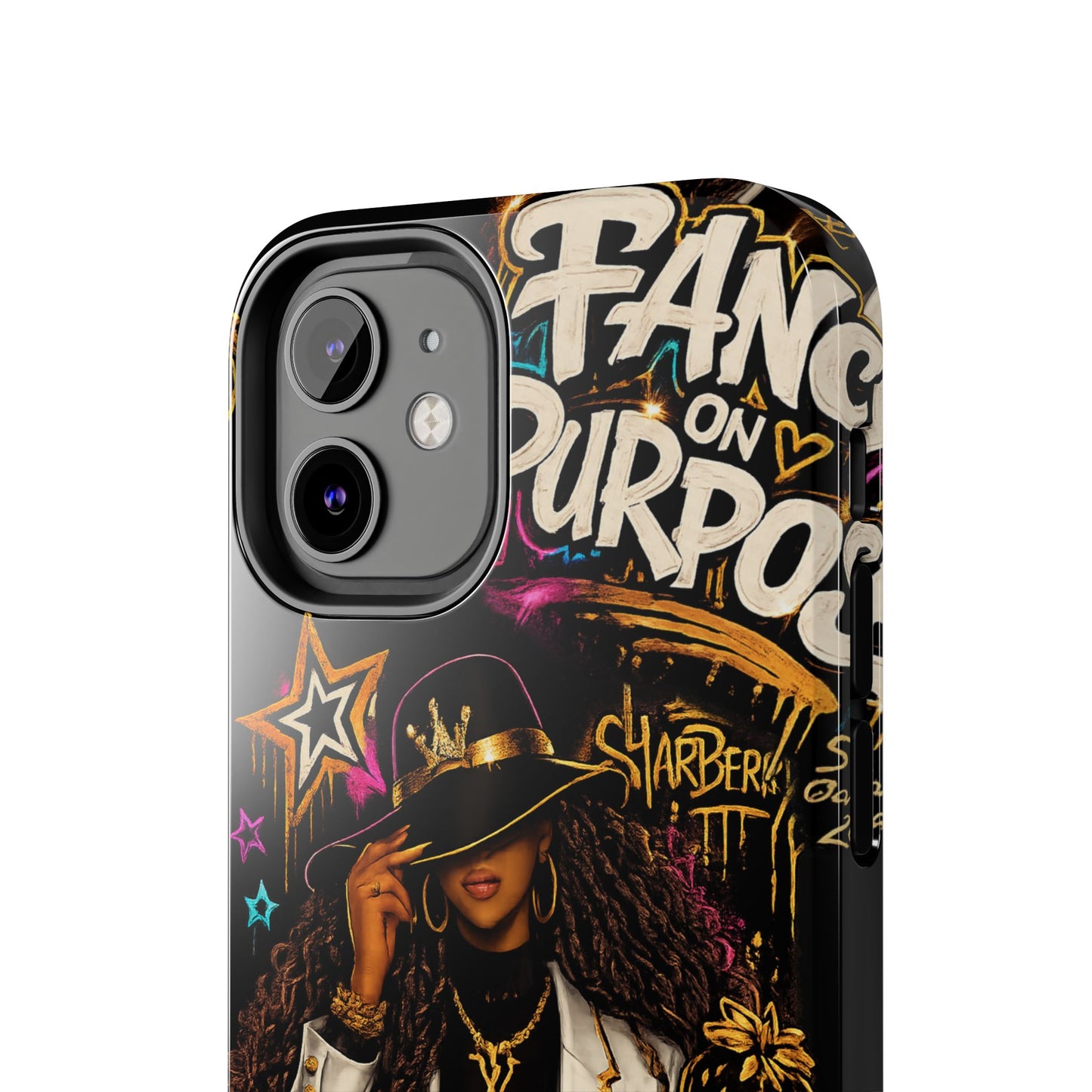 Fancy On Purpose Phone Case – Bold Black Woman Street Art Design