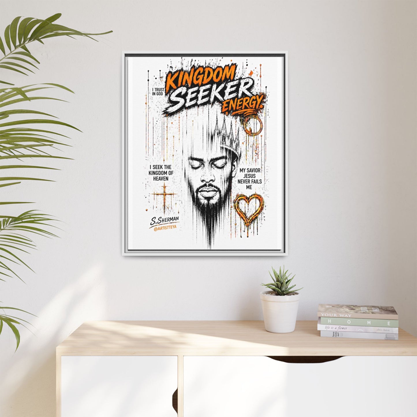 Kingdom Seeker Energy™

Faith-Inspired Contemporary Art  Canvas Print Matte Canvas, Framed (Multi-color)
