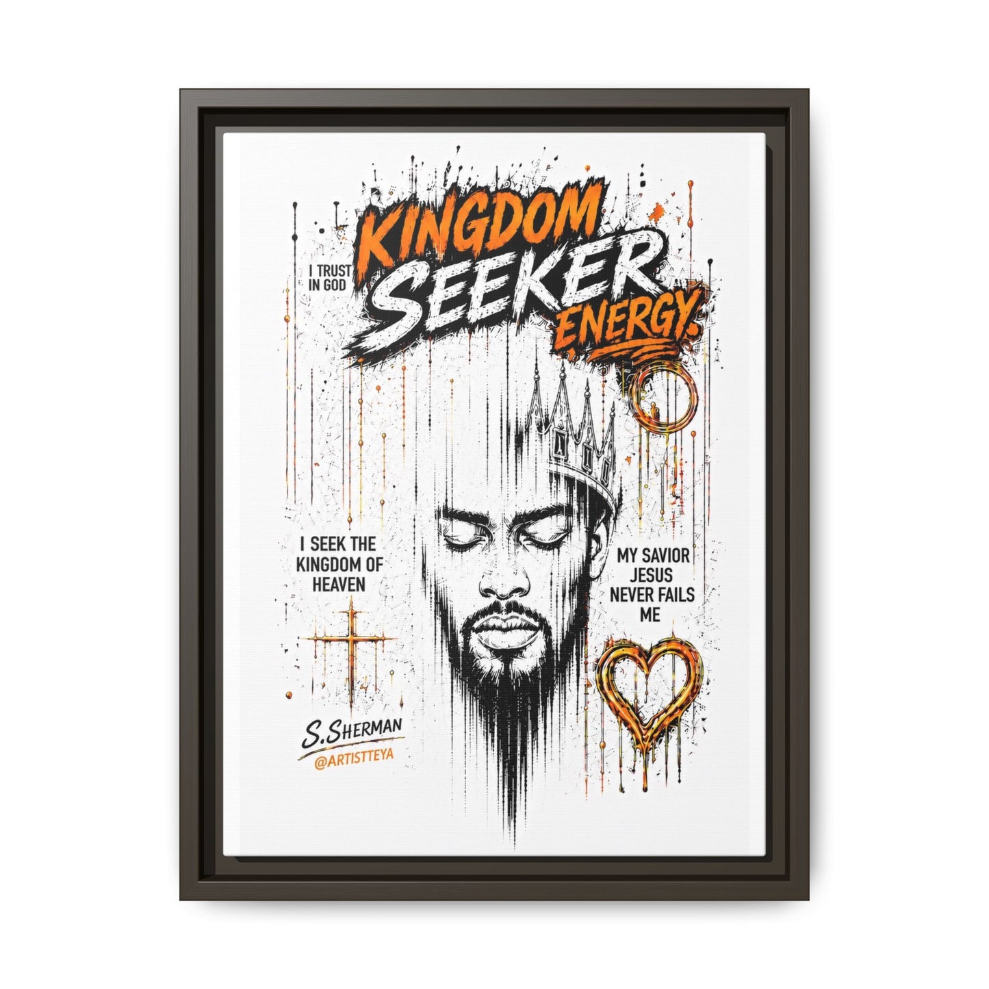 Kingdom Seeker Energy™

Faith-Inspired Contemporary Art  Canvas Print Matte Canvas, Framed (Multi-color)