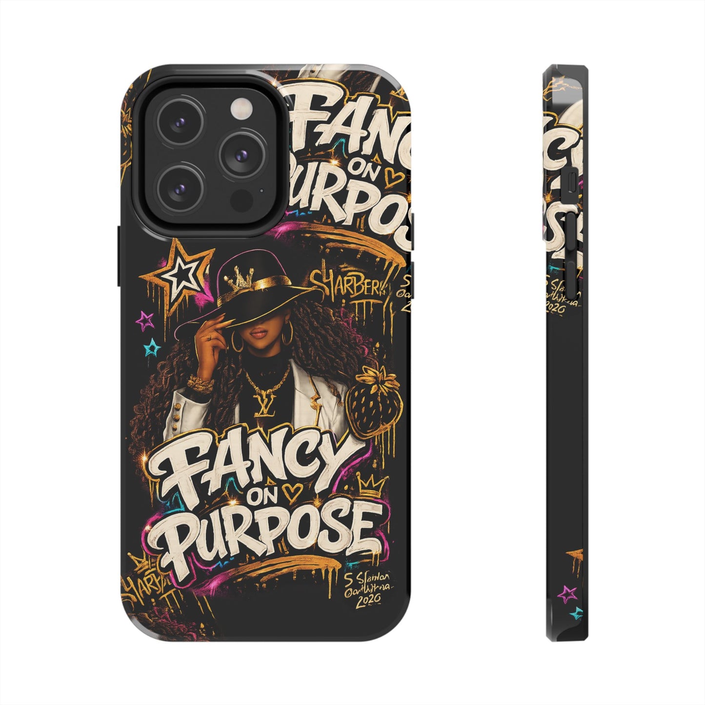 Fancy On Purpose Phone Case – Bold Black Woman Street Art Design