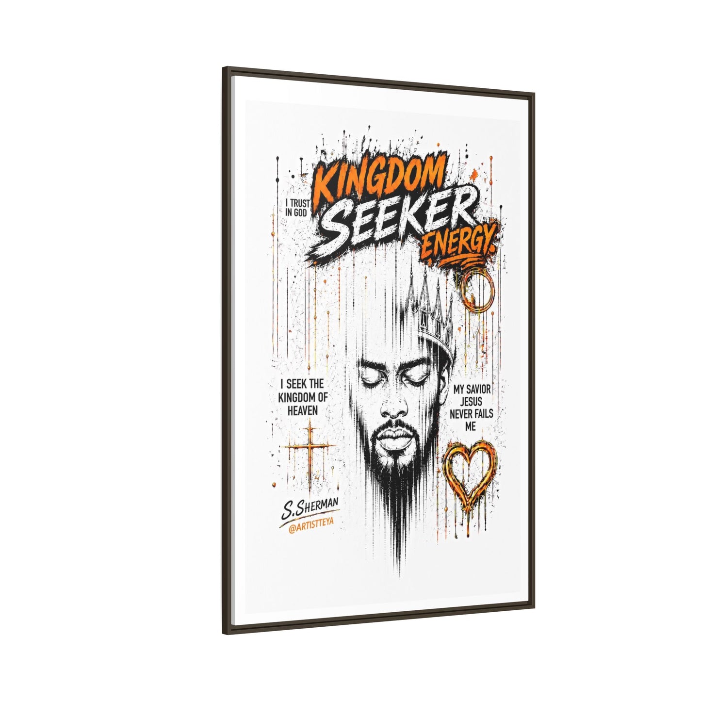 Kingdom Seeker Energy™

Faith-Inspired Contemporary Art  Canvas Print Matte Canvas, Framed (Multi-color)