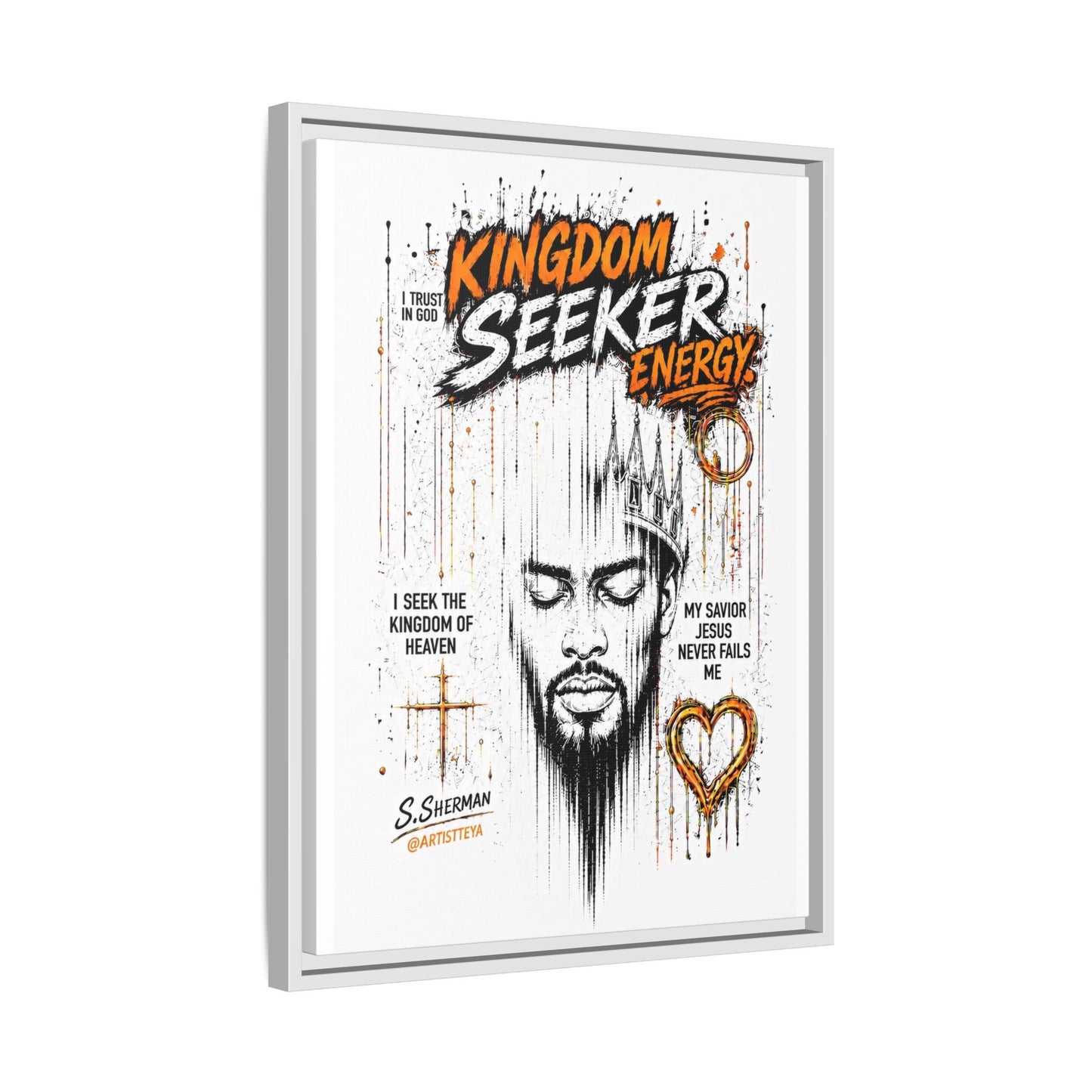 Kingdom Seeker Energy™

Faith-Inspired Contemporary Art  Canvas Print Matte Canvas, Framed (Multi-color)