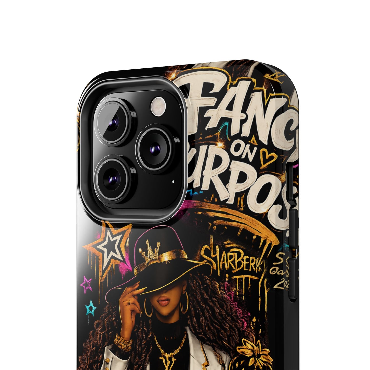 Fancy On Purpose Phone Case – Bold Black Woman Street Art Design
