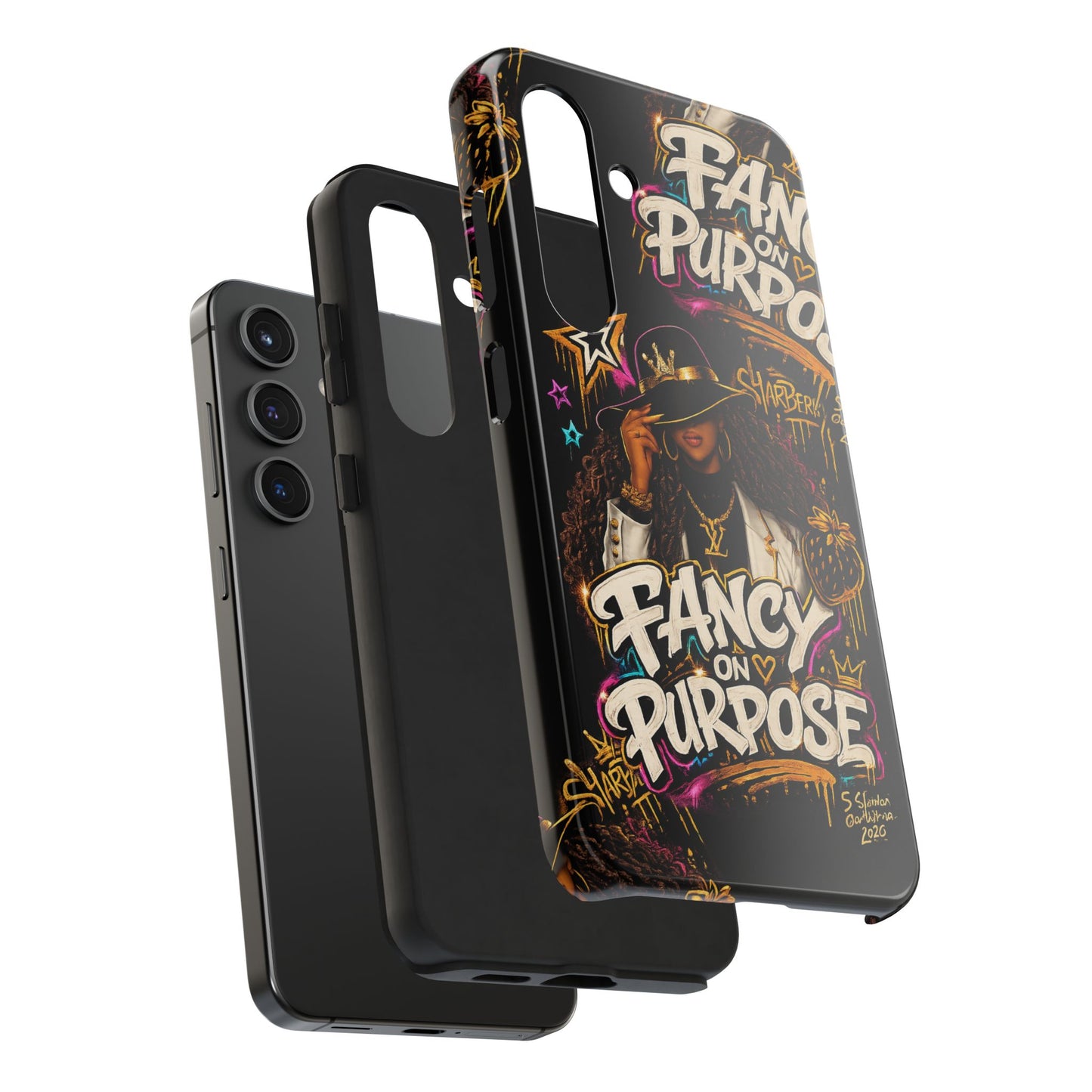 Fancy On Purpose Phone Case – Bold Black Woman Street Art Design