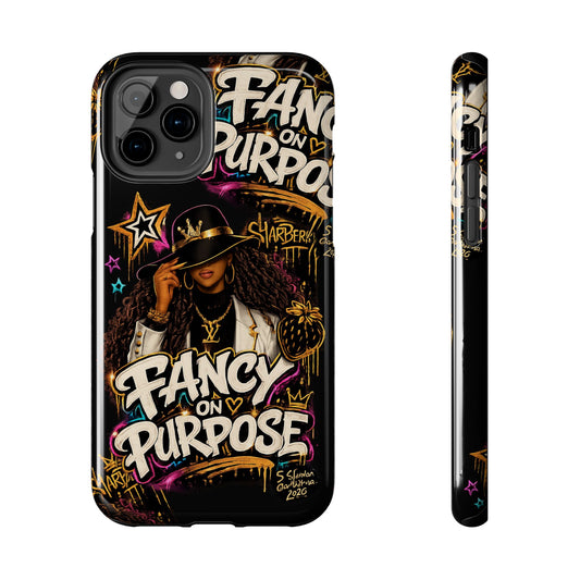 Fancy On Purpose Phone Case – Bold Black Woman Street Art Design