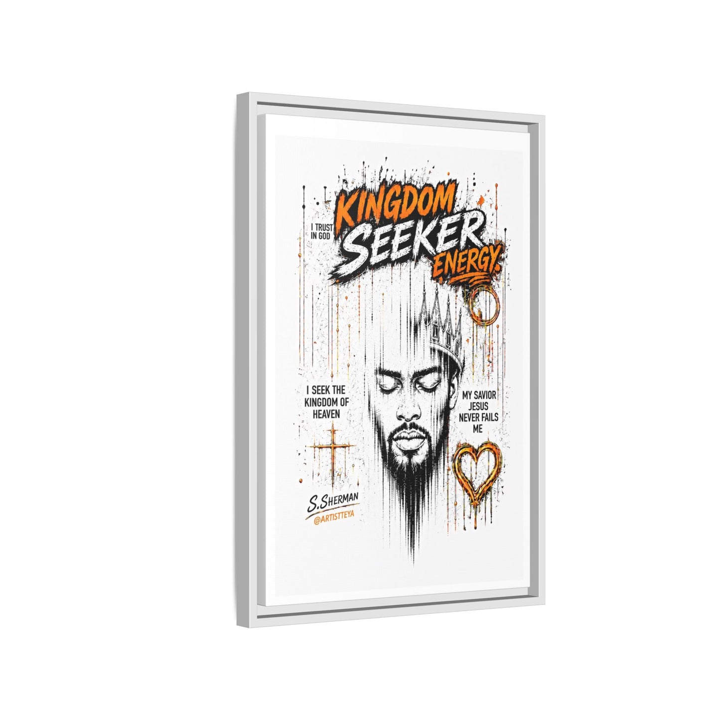 Kingdom Seeker Energy™

Faith-Inspired Contemporary Art  Canvas Print Matte Canvas, Framed (Multi-color)
