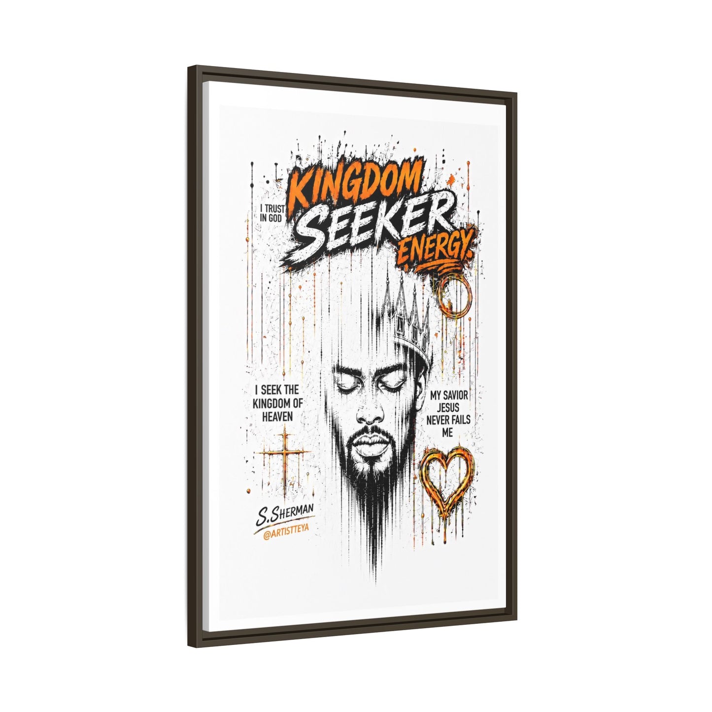 Kingdom Seeker Energy™

Faith-Inspired Contemporary Art  Canvas Print Matte Canvas, Framed (Multi-color)