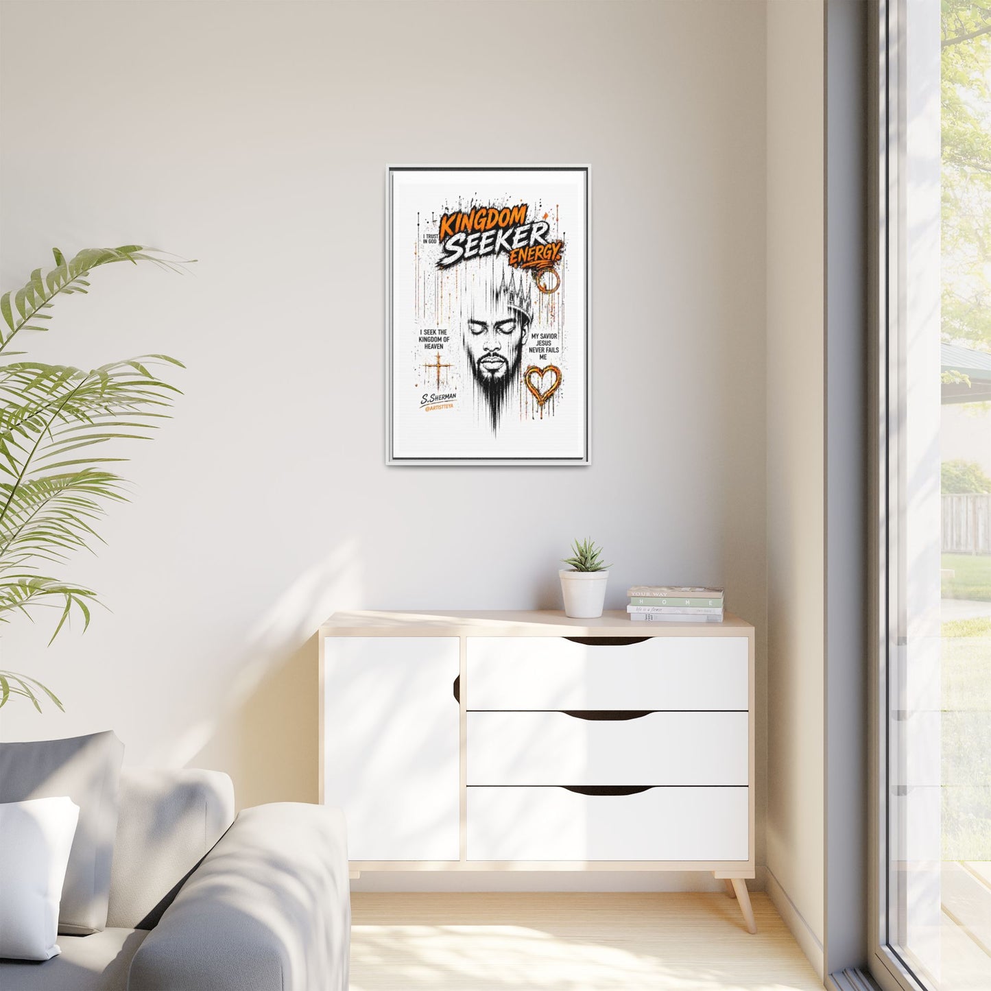 Kingdom Seeker Energy™

Faith-Inspired Contemporary Art  Canvas Print Matte Canvas, Framed (Multi-color)