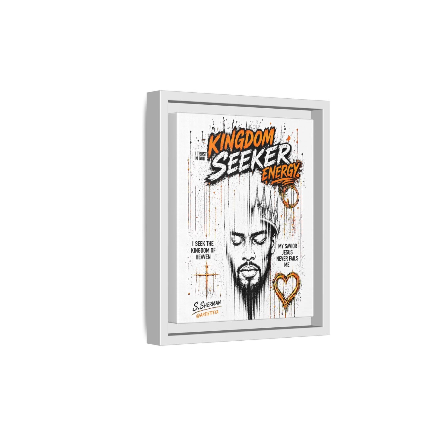 Kingdom Seeker Energy™

Faith-Inspired Contemporary Art  Canvas Print Matte Canvas, Framed (Multi-color)