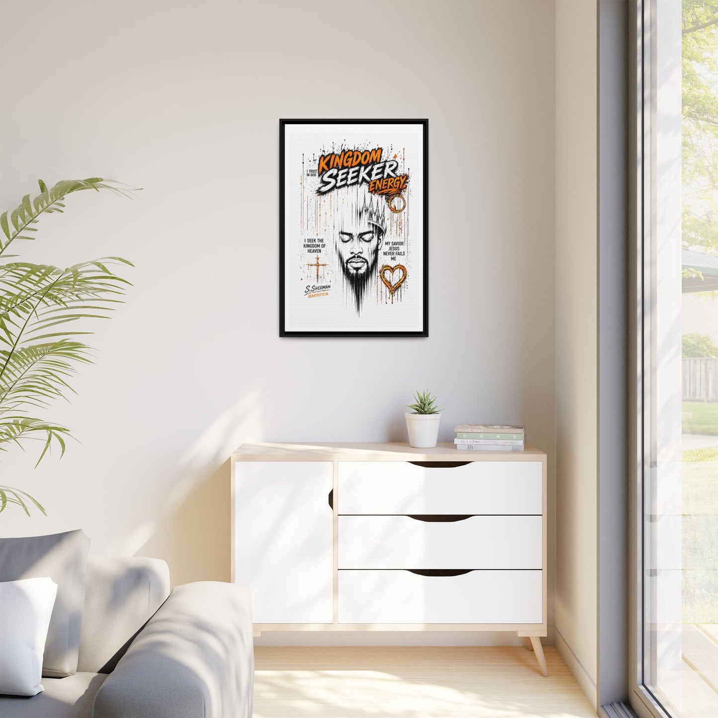 Kingdom Seeker Energy™

Faith-Inspired Contemporary Art  Canvas Print Matte Canvas, Framed (Multi-color)