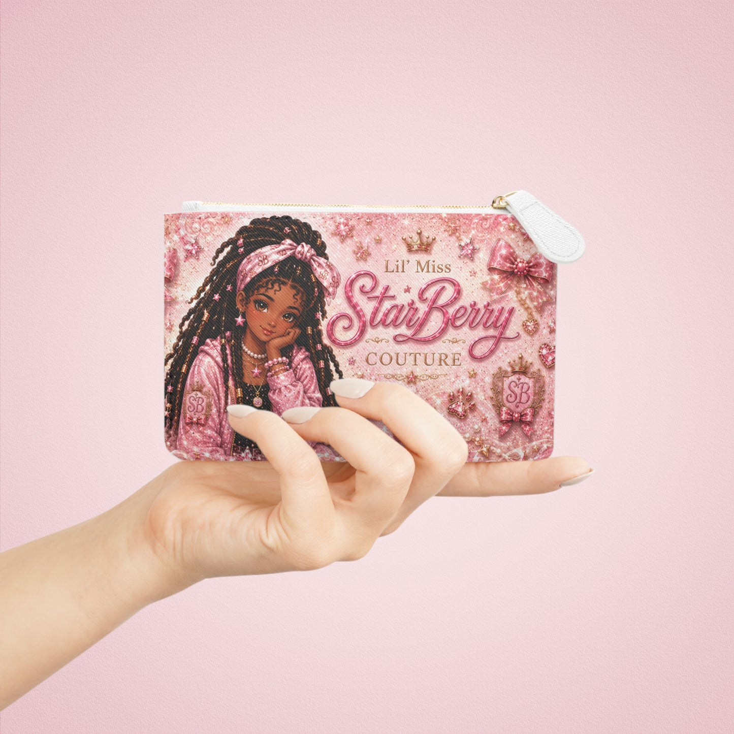 Pink Stardust Collection ✨🩷 Mini Clutch Bag -Lil’ Miss StarBerry™ Couture