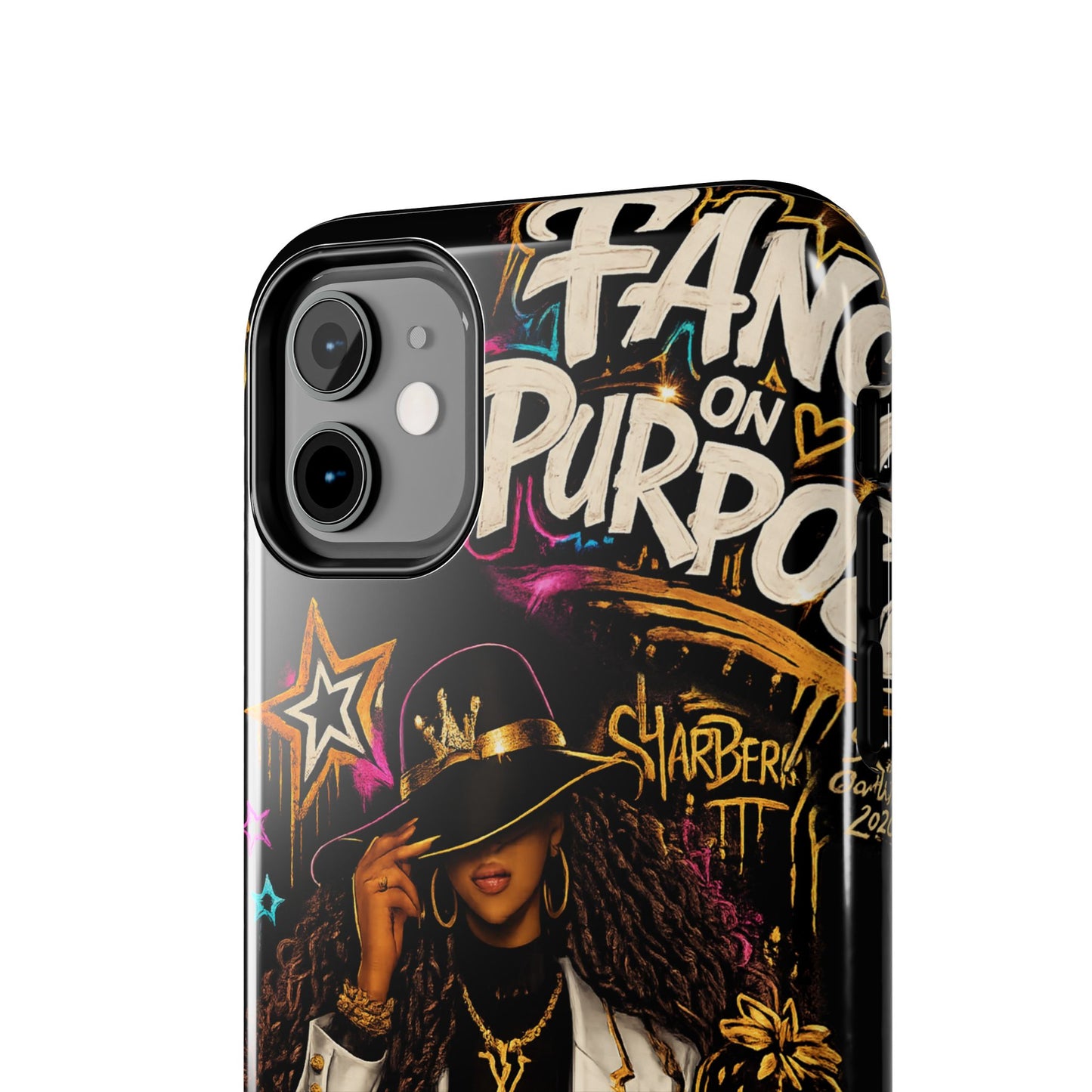 Fancy On Purpose Phone Case – Bold Black Woman Street Art Design