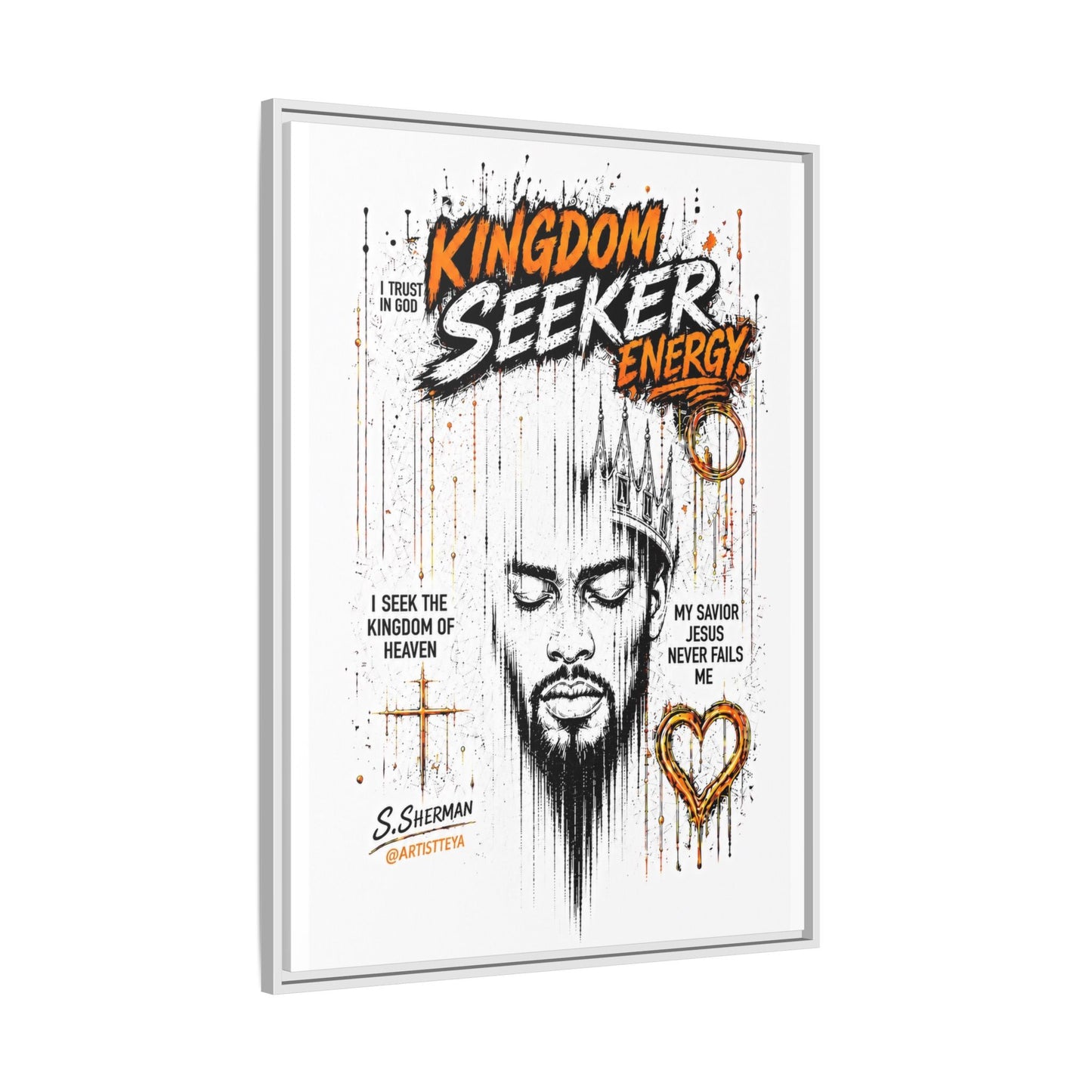 Kingdom Seeker Energy™

Faith-Inspired Contemporary Art  Canvas Print Matte Canvas, Framed (Multi-color)