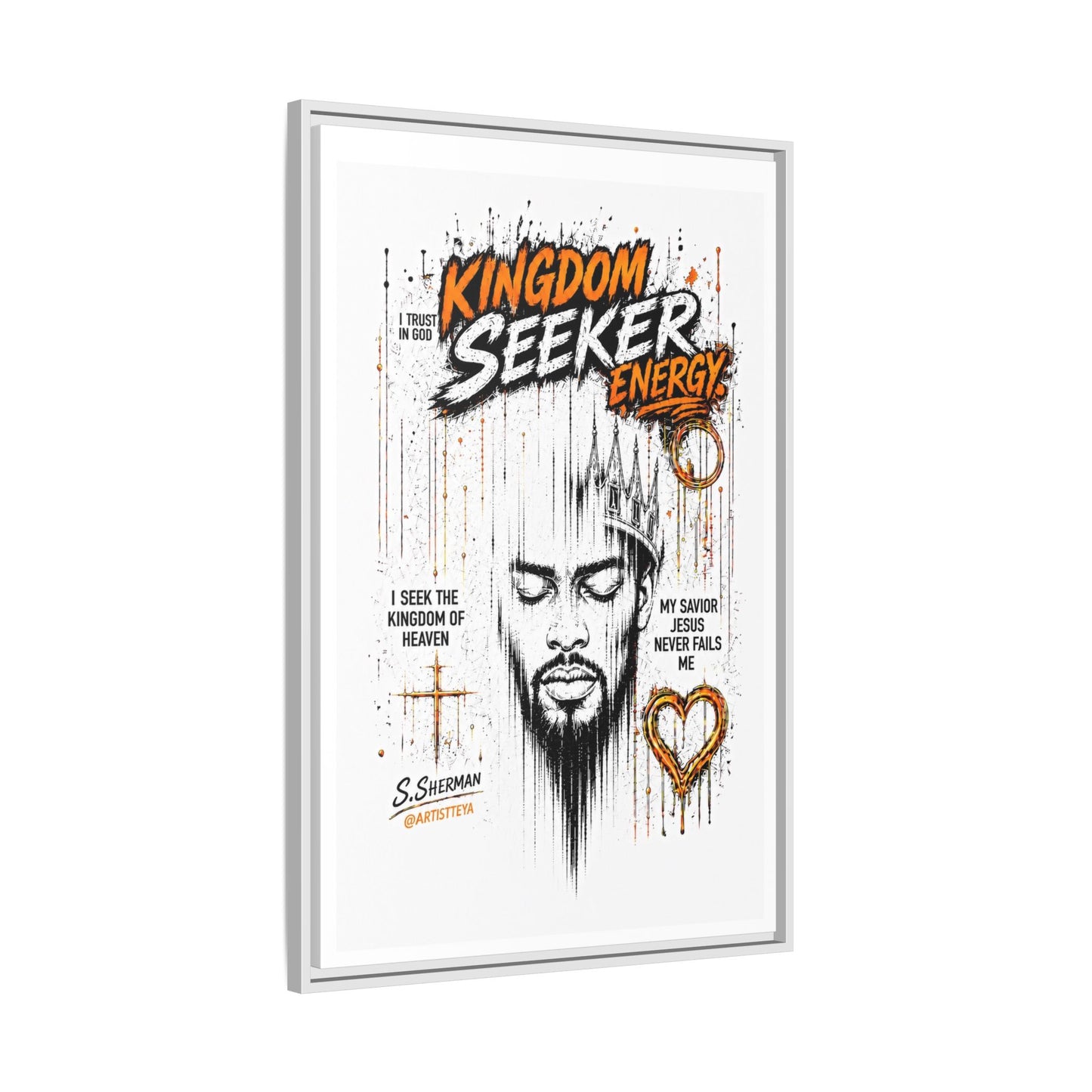 Kingdom Seeker Energy™

Faith-Inspired Contemporary Art  Canvas Print Matte Canvas, Framed (Multi-color)