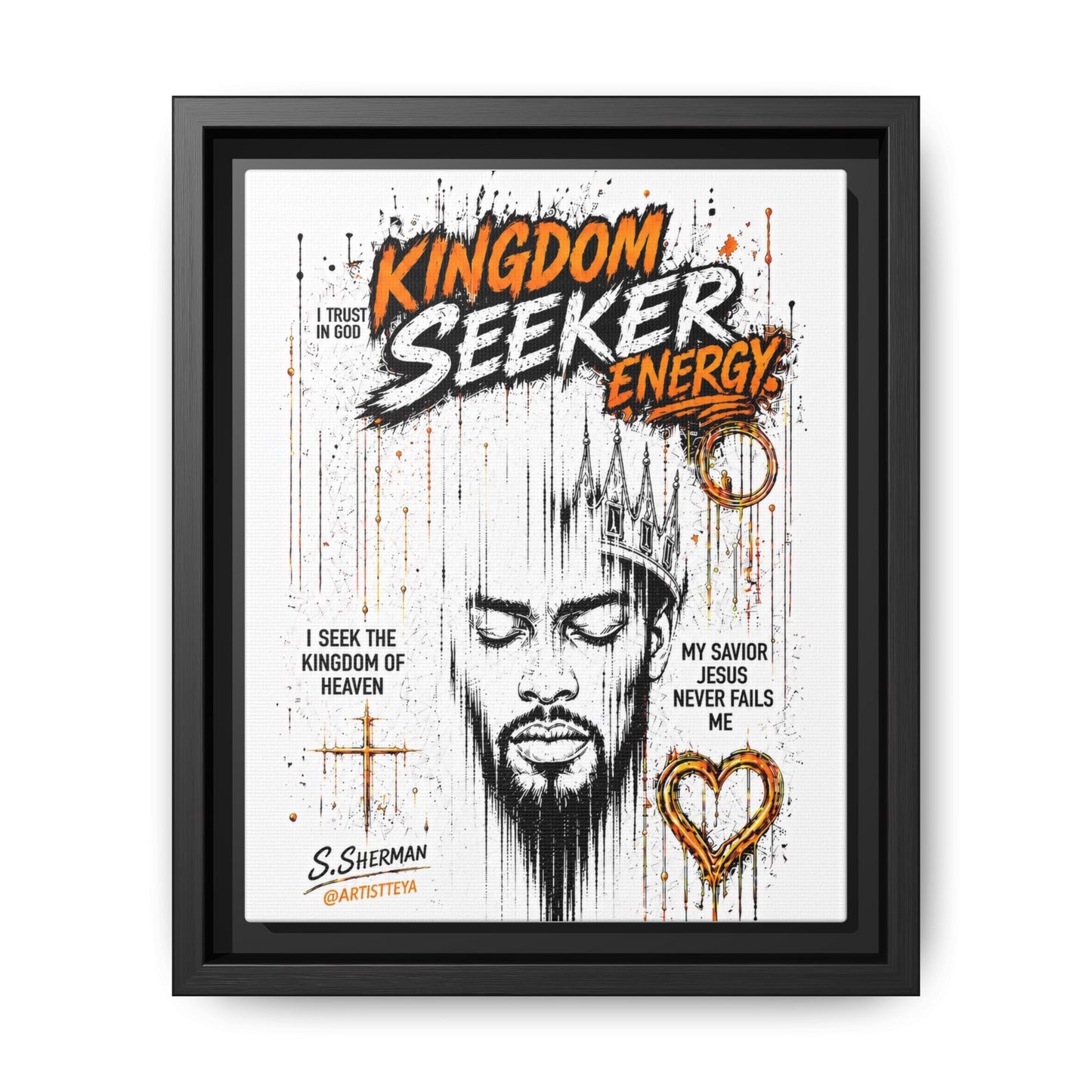 Kingdom Seeker Energy™

Faith-Inspired Contemporary Art  Canvas Print Matte Canvas, Framed (Multi-color)