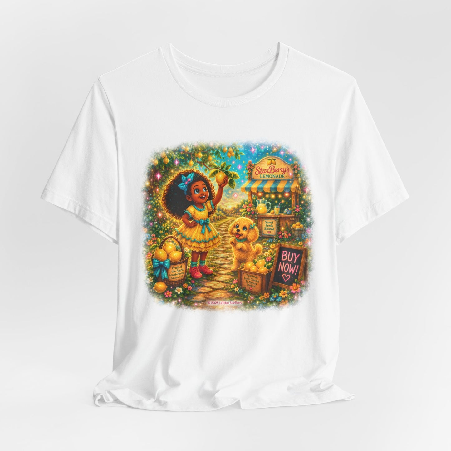 'Even When Life Gives You Lemons' Specialty Tshirt. StarBerry Sisters in Christ Collection | Fruit of the Spirit – Endurance | Faith-Based Gift