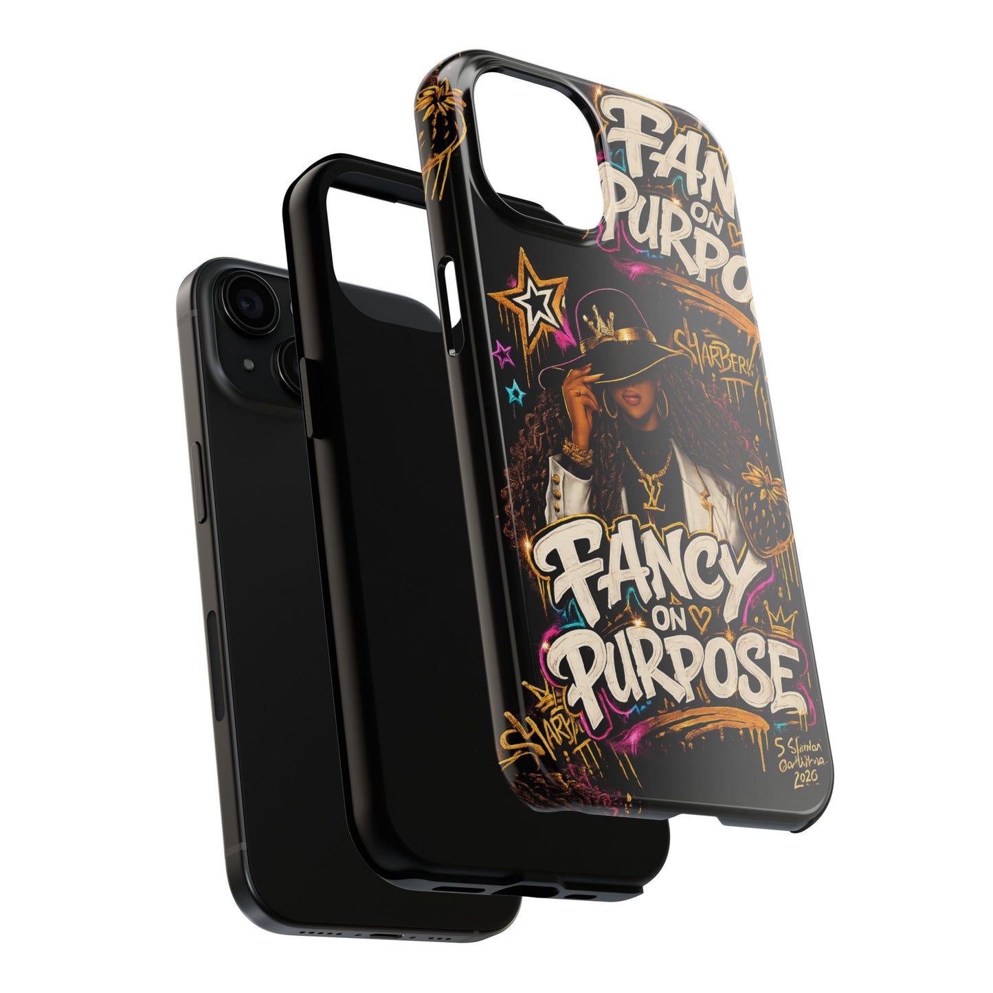 Fancy On Purpose Phone Case – Bold Black Woman Street Art Design