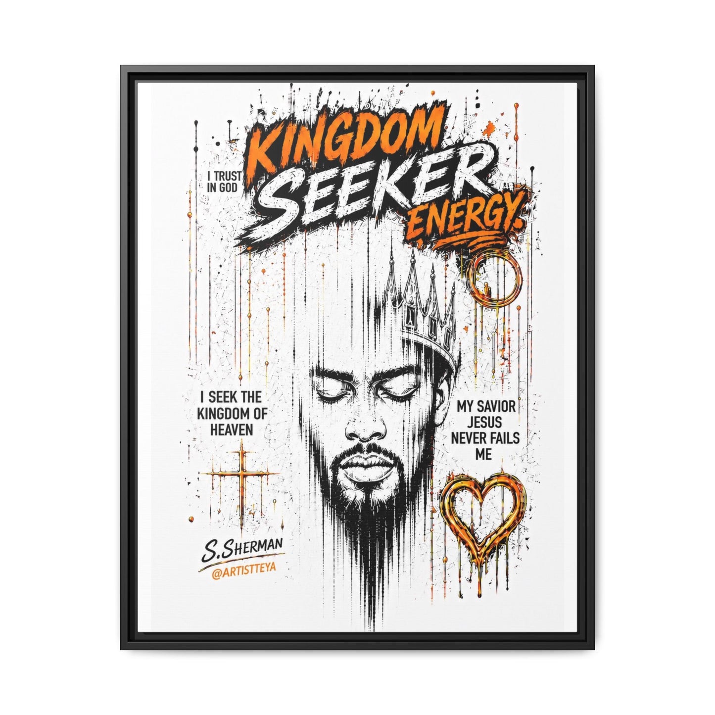 Kingdom Seeker Energy™

Faith-Inspired Contemporary Art  Canvas Print Matte Canvas, Framed (Multi-color)