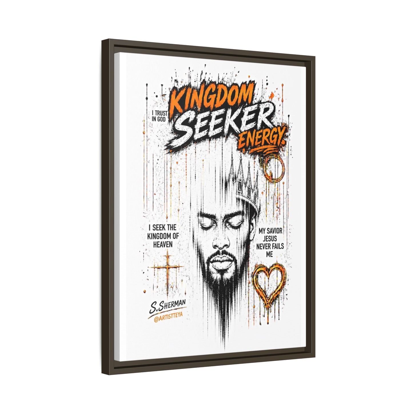 Kingdom Seeker Energy™

Faith-Inspired Contemporary Art  Canvas Print Matte Canvas, Framed (Multi-color)