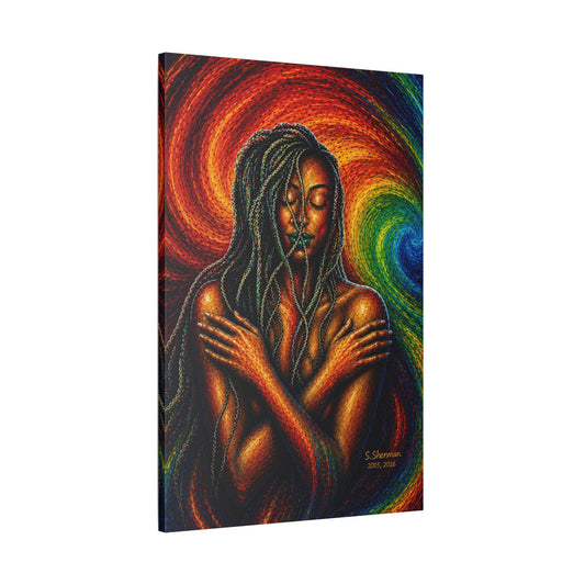 “She Became the Stormlight™”-Satin Canvas, Stretched