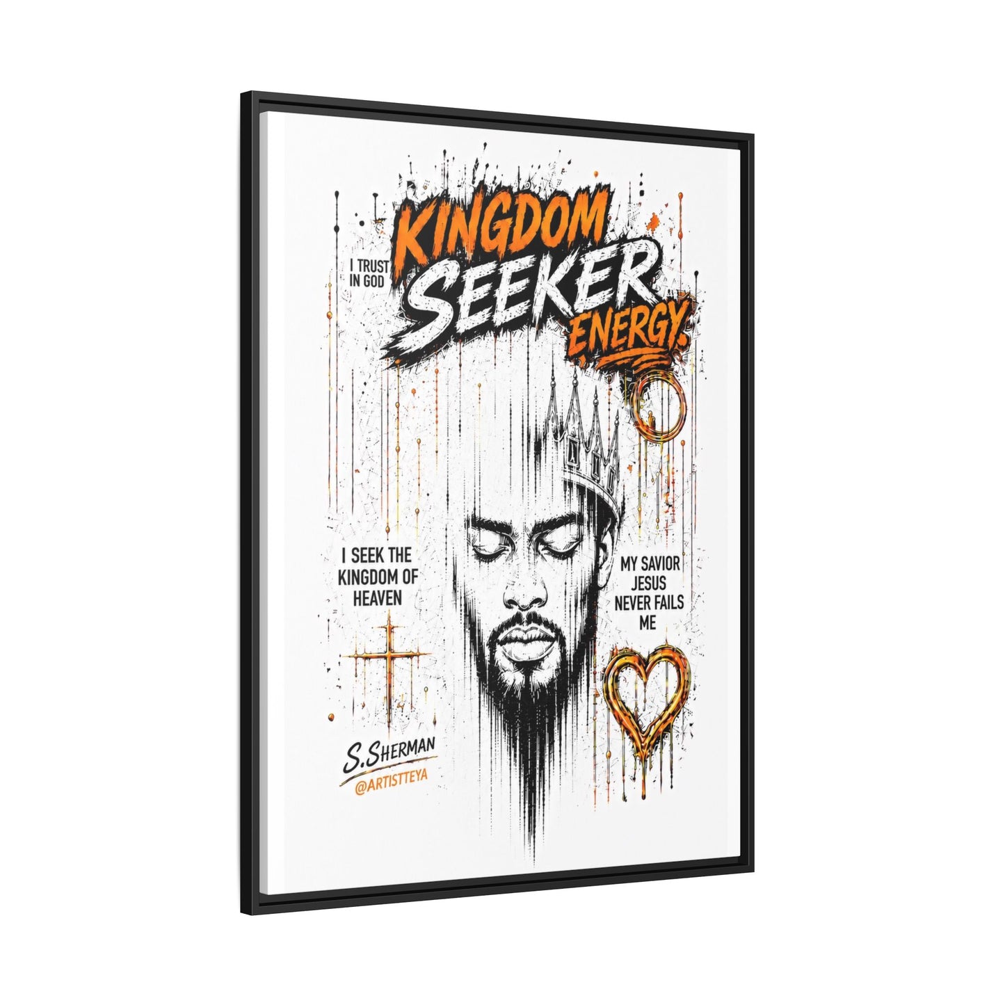 Kingdom Seeker Energy™

Faith-Inspired Contemporary Art  Canvas Print Matte Canvas, Framed (Multi-color)