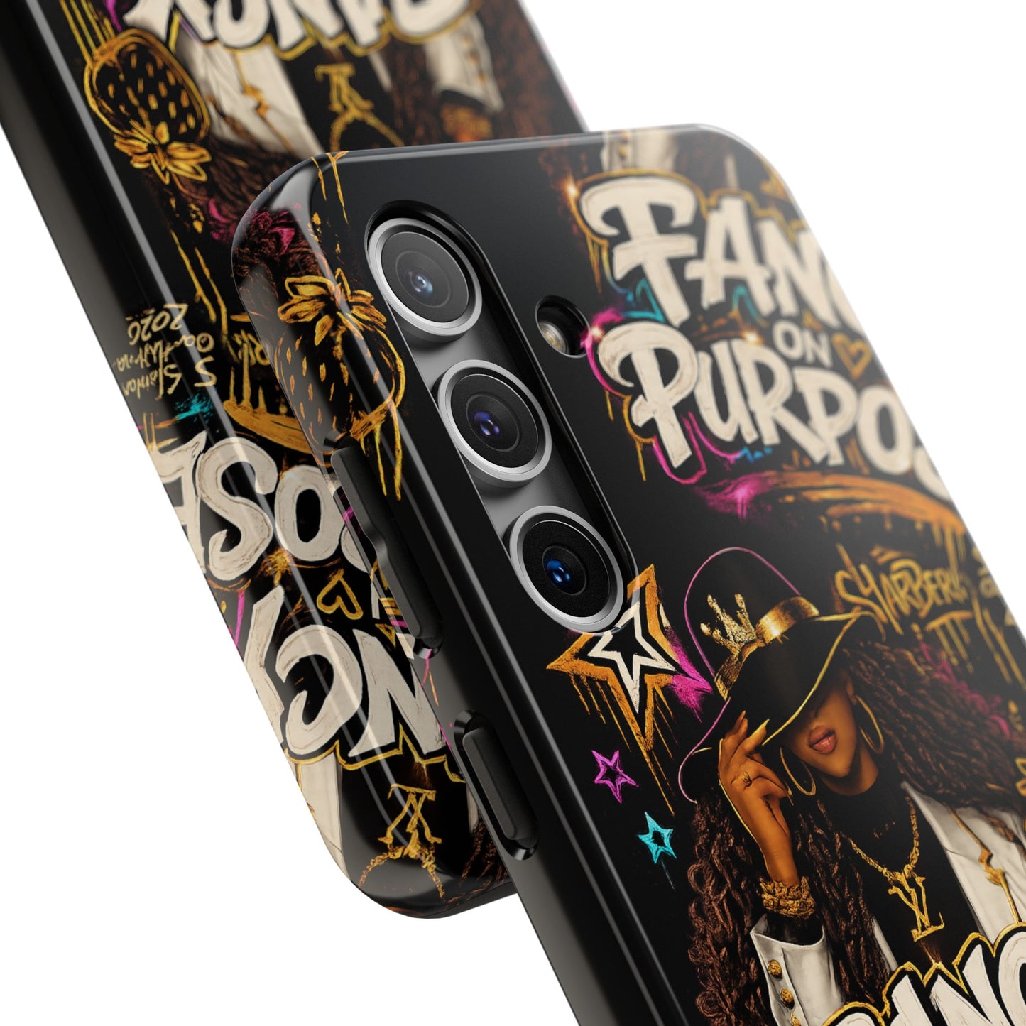 Fancy On Purpose Phone Case – Bold Black Woman Street Art Design