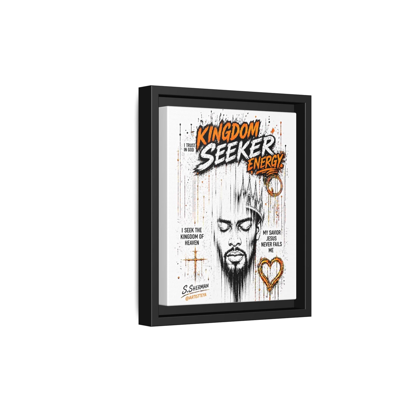 Kingdom Seeker Energy™

Faith-Inspired Contemporary Art  Canvas Print Matte Canvas, Framed (Multi-color)