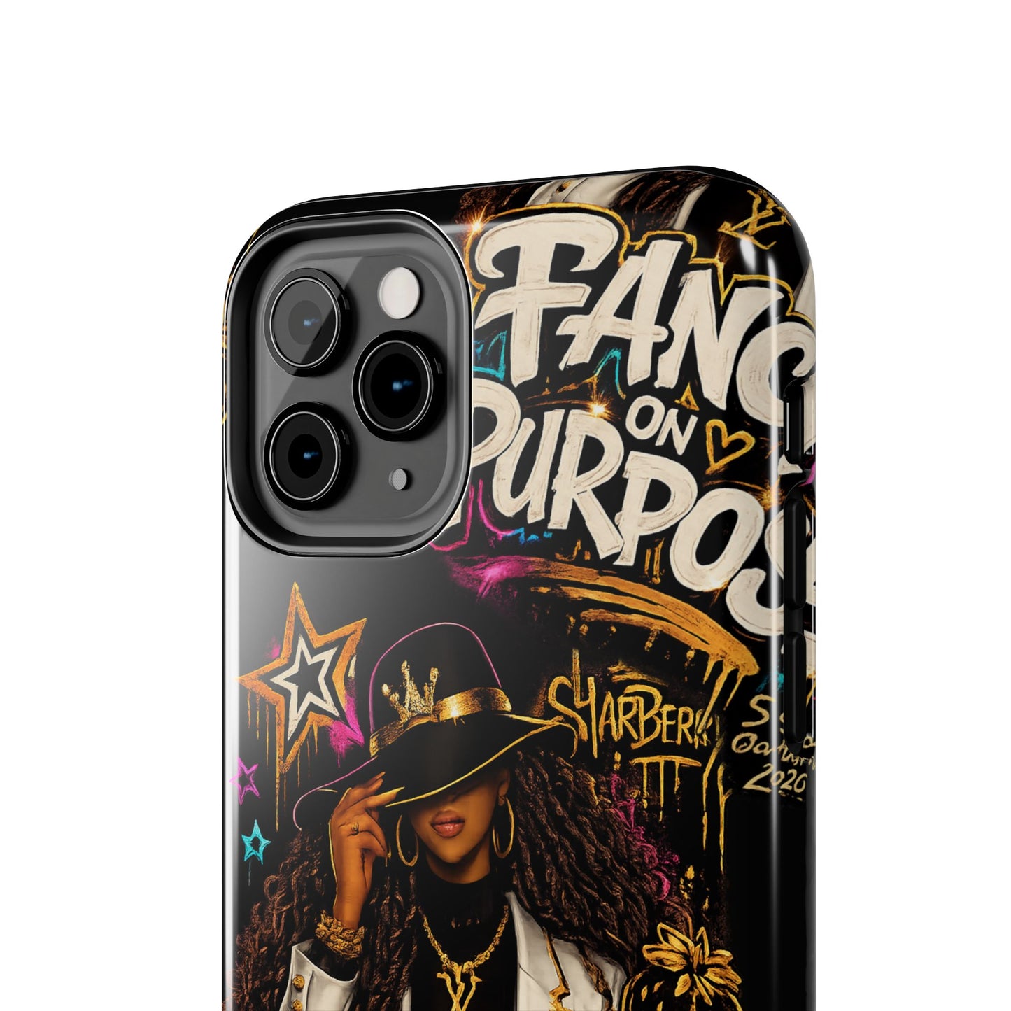 Fancy On Purpose Phone Case – Bold Black Woman Street Art Design