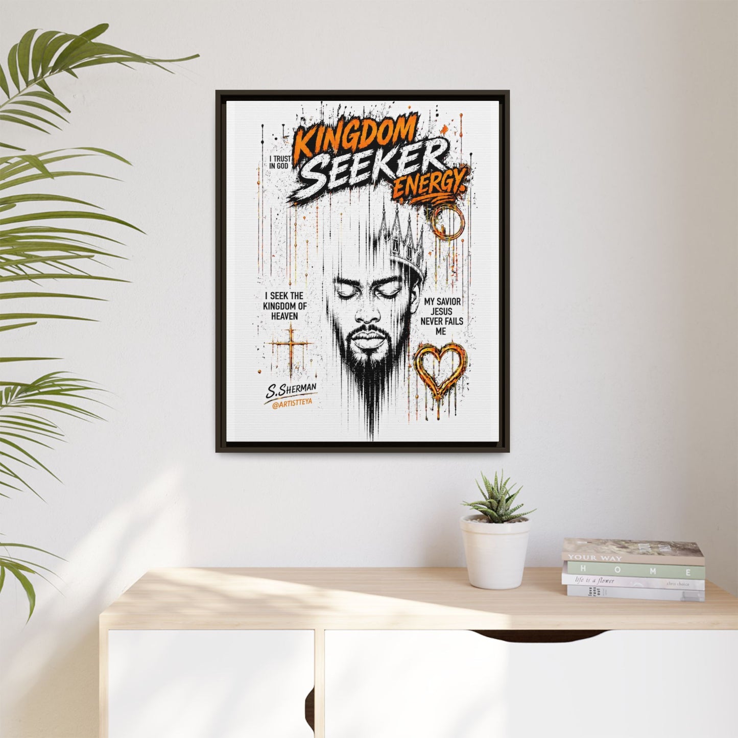 Kingdom Seeker Energy™

Faith-Inspired Contemporary Art  Canvas Print Matte Canvas, Framed (Multi-color)
