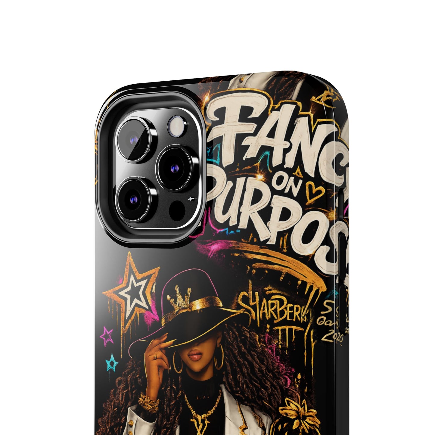 Fancy On Purpose Phone Case – Bold Black Woman Street Art Design