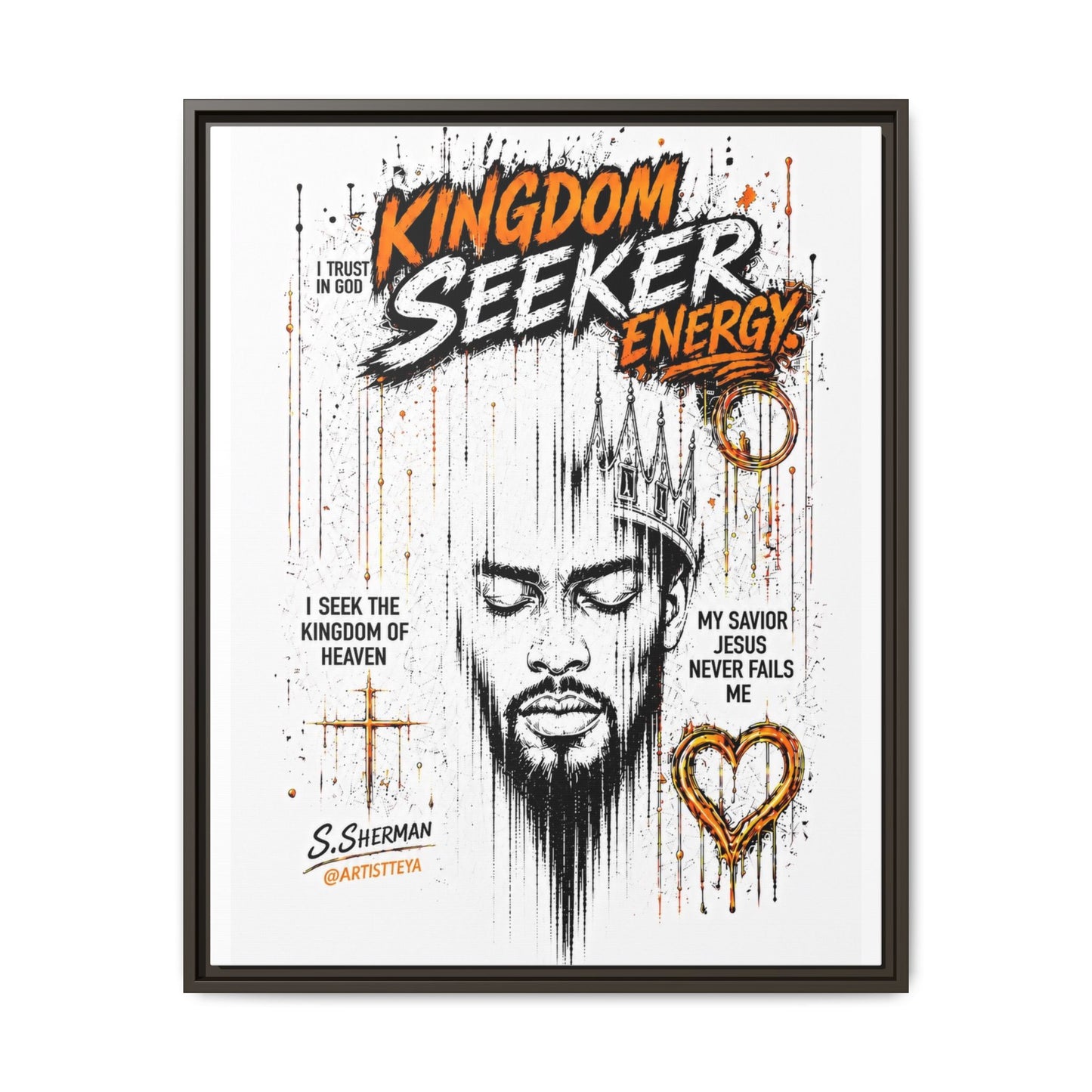 Kingdom Seeker Energy™

Faith-Inspired Contemporary Art  Canvas Print Matte Canvas, Framed (Multi-color)