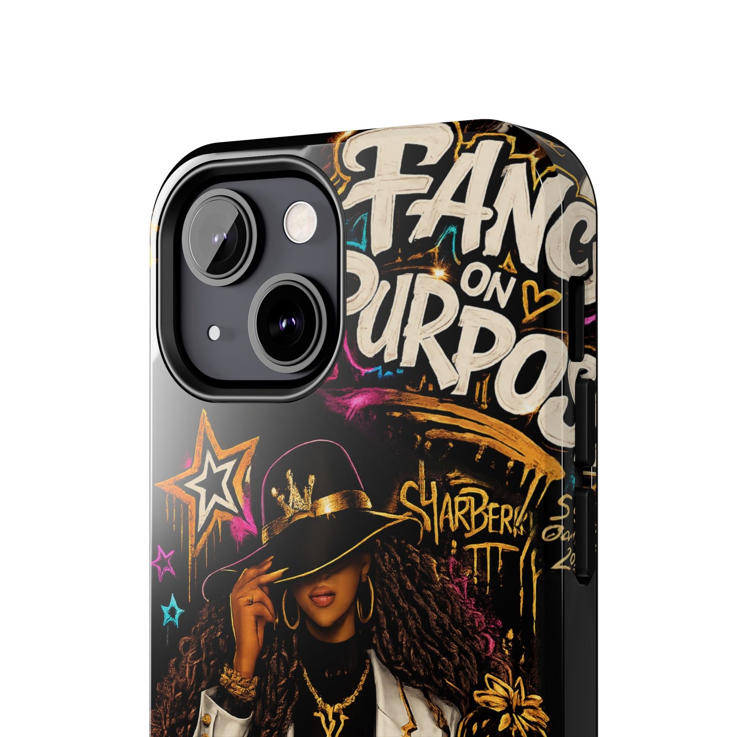 Fancy On Purpose Phone Case – Bold Black Woman Street Art Design