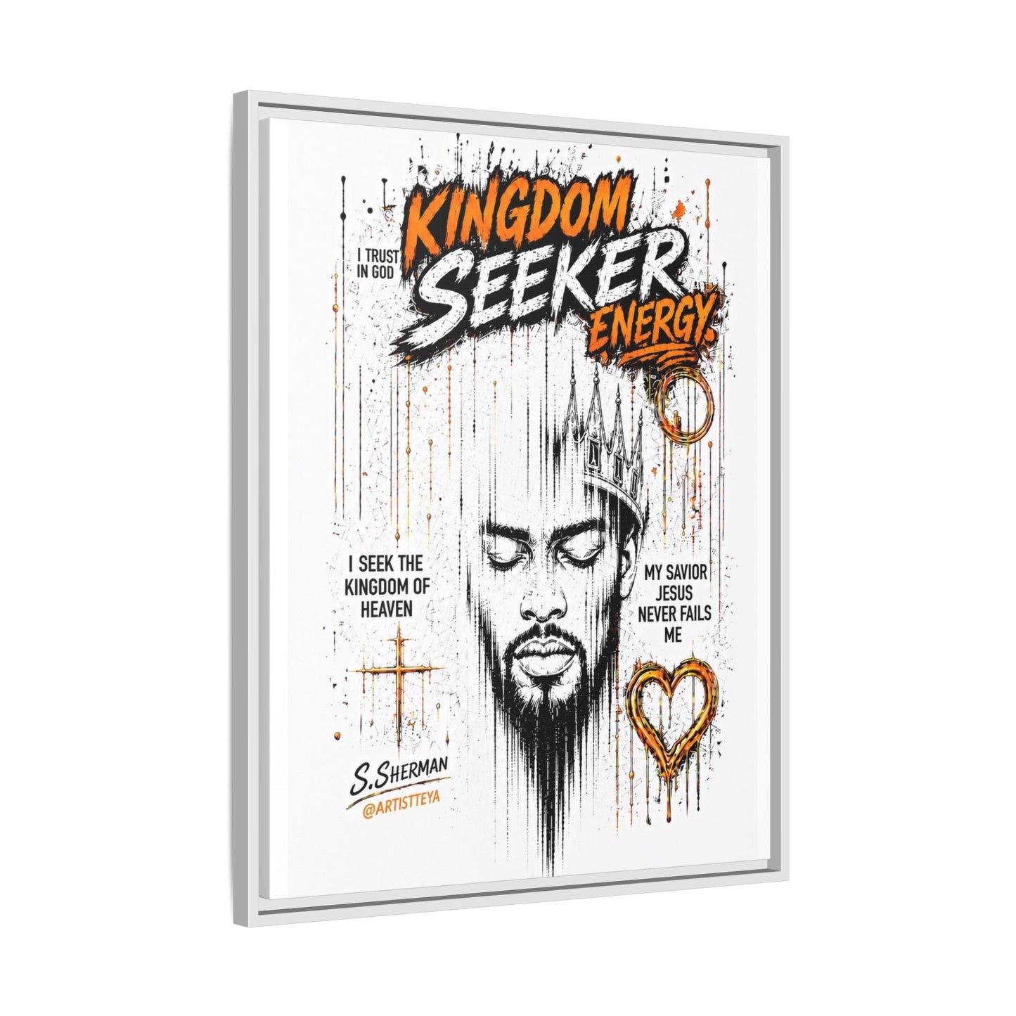 Kingdom Seeker Energy™

Faith-Inspired Contemporary Art  Canvas Print Matte Canvas, Framed (Multi-color)
