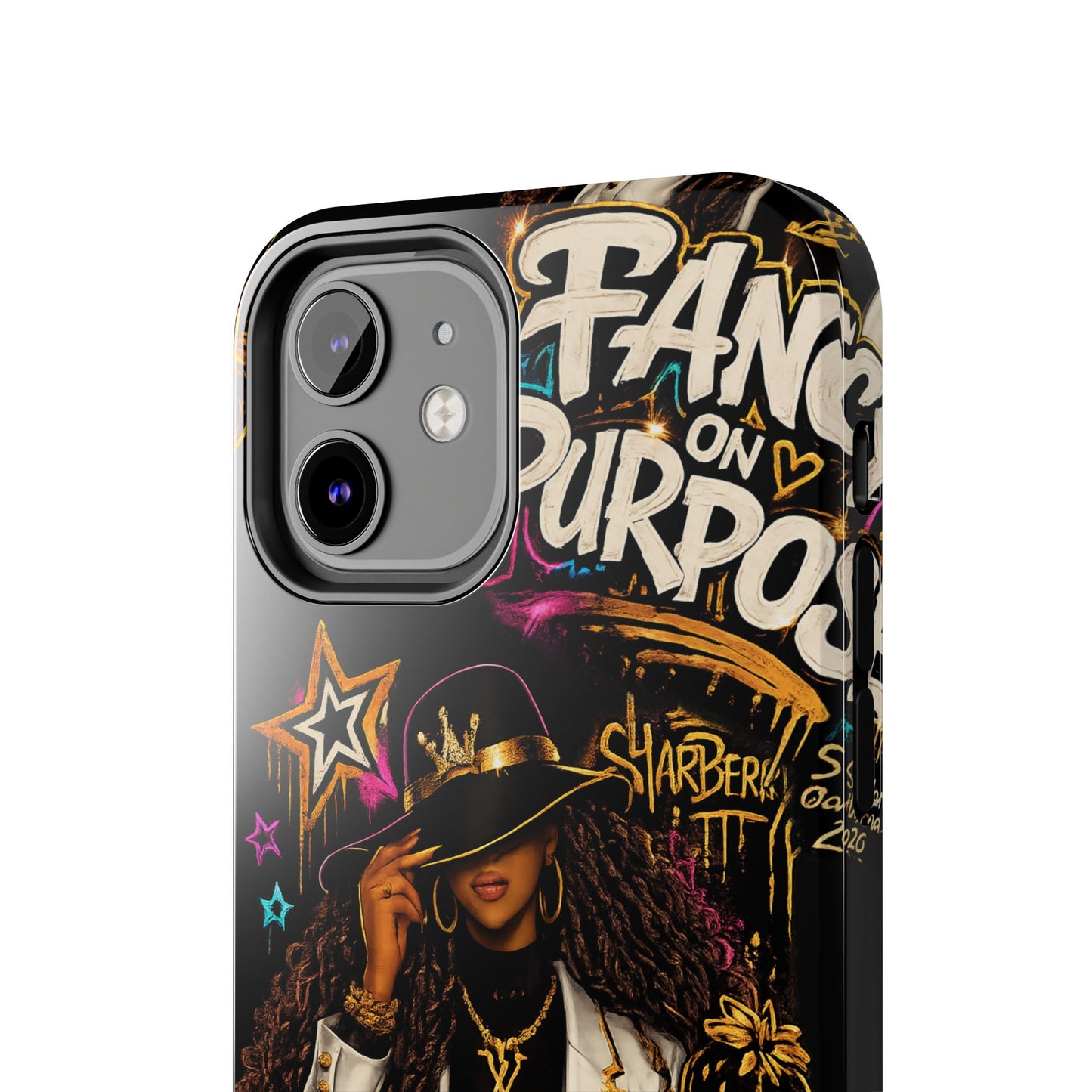 Fancy On Purpose Phone Case – Bold Black Woman Street Art Design