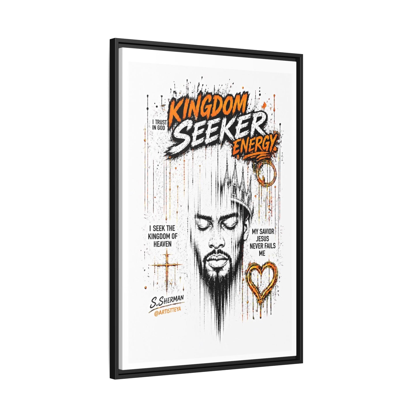 Kingdom Seeker Energy™

Faith-Inspired Contemporary Art  Canvas Print Matte Canvas, Framed (Multi-color)