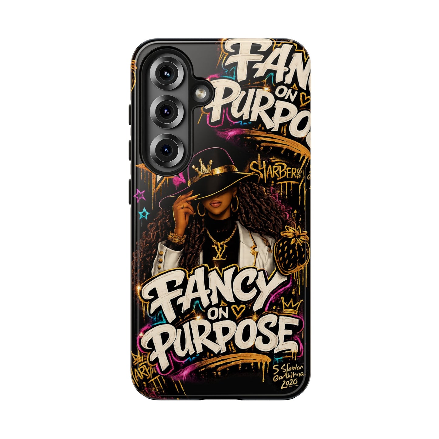 Fancy On Purpose Phone Case – Bold Black Woman Street Art Design
