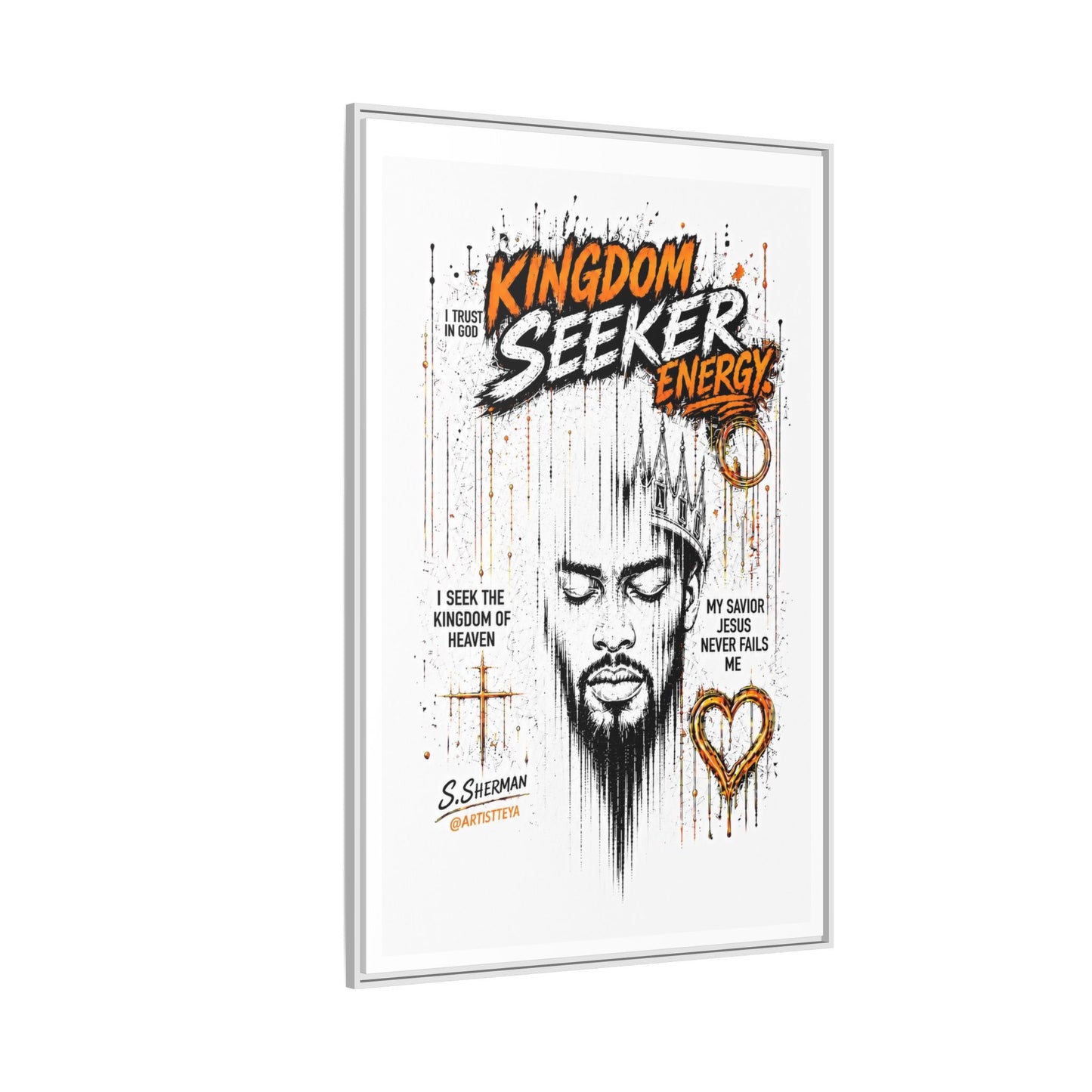 Kingdom Seeker Energy™

Faith-Inspired Contemporary Art  Canvas Print Matte Canvas, Framed (Multi-color)