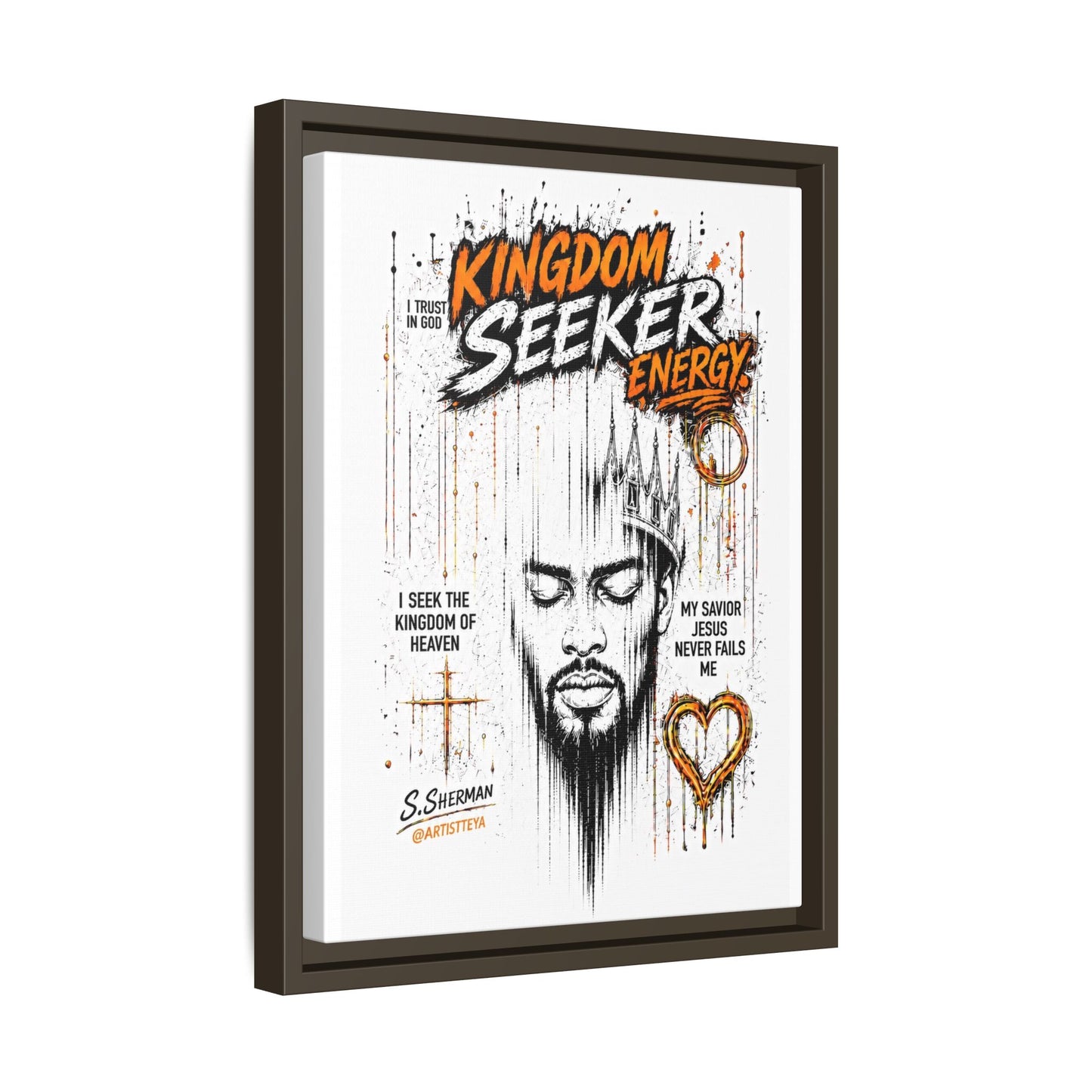 Kingdom Seeker Energy™

Faith-Inspired Contemporary Art  Canvas Print Matte Canvas, Framed (Multi-color)