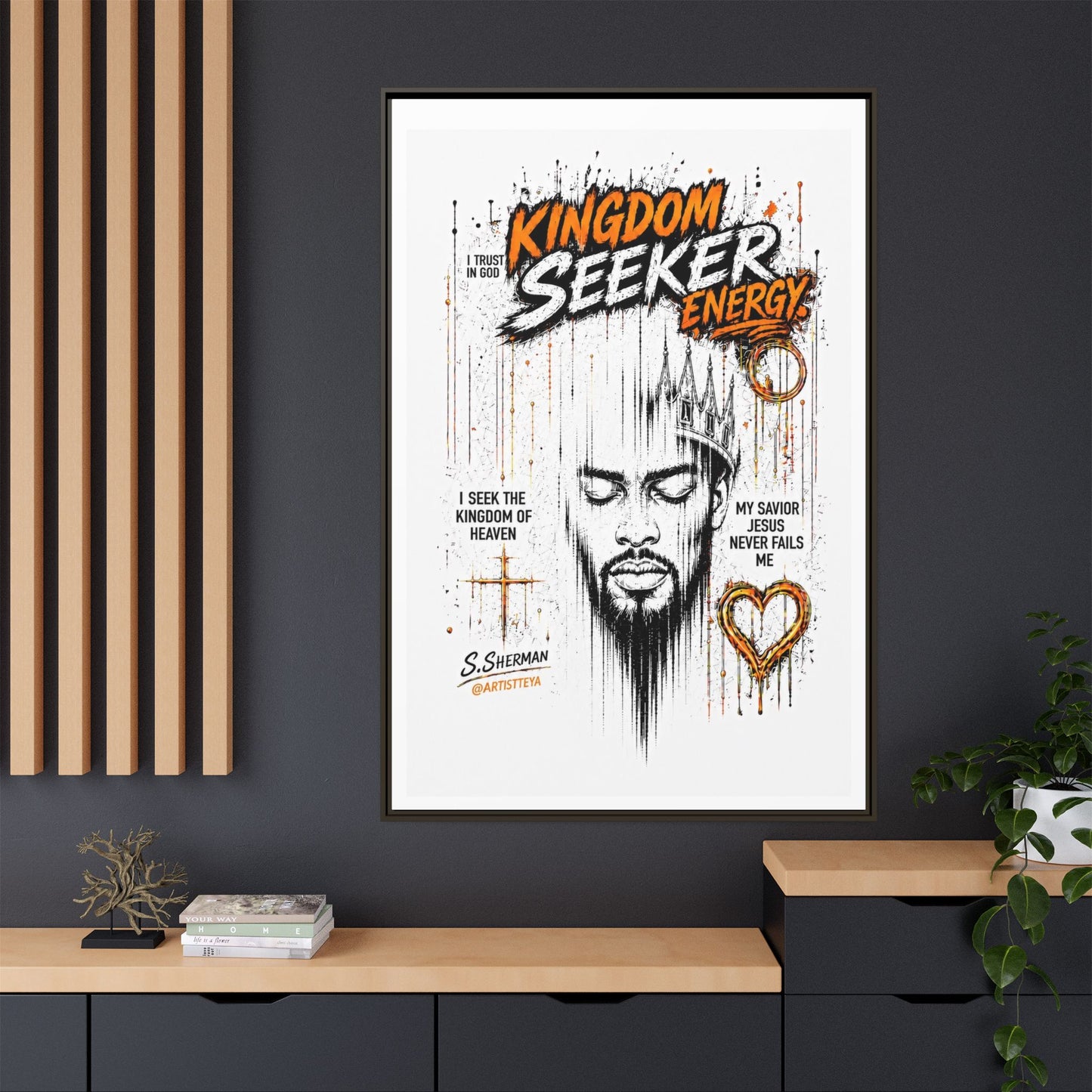 Kingdom Seeker Energy™

Faith-Inspired Contemporary Art  Canvas Print Matte Canvas, Framed (Multi-color)