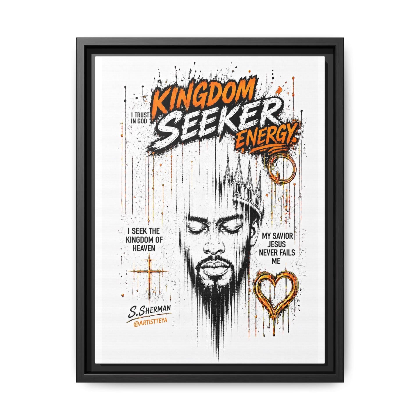 Kingdom Seeker Energy™

Faith-Inspired Contemporary Art  Canvas Print Matte Canvas, Framed (Multi-color)